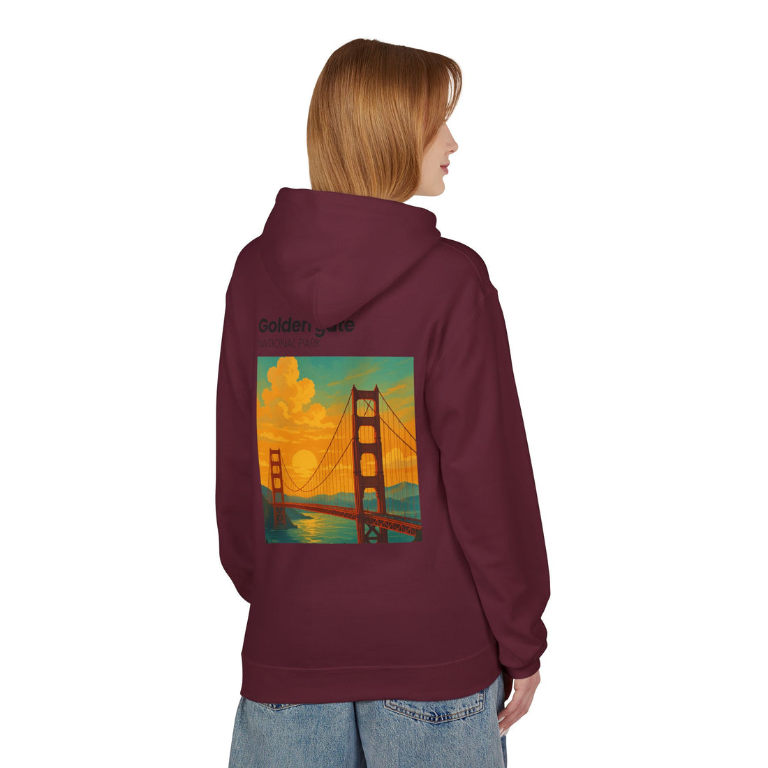 Golden Gate National Park illustration Hoodie | Golden Gate Bridge travel sweatshirt