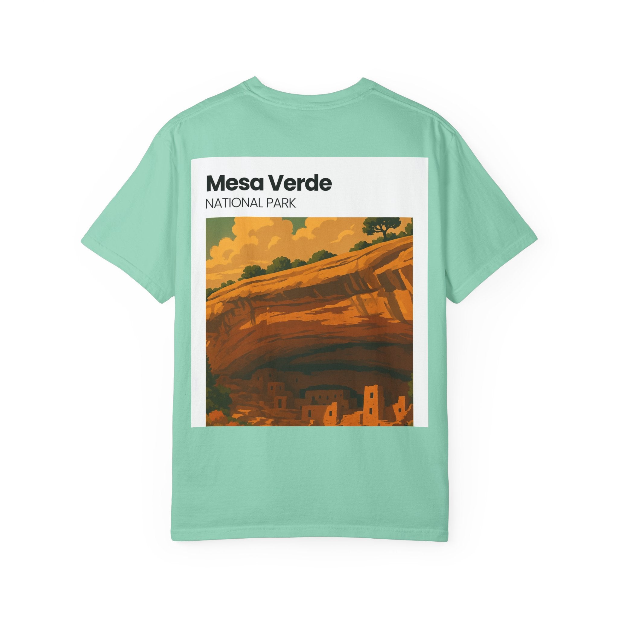 Mesa Verde National Park T-Shirt | Cliff Dwelling Vintage Poster Design