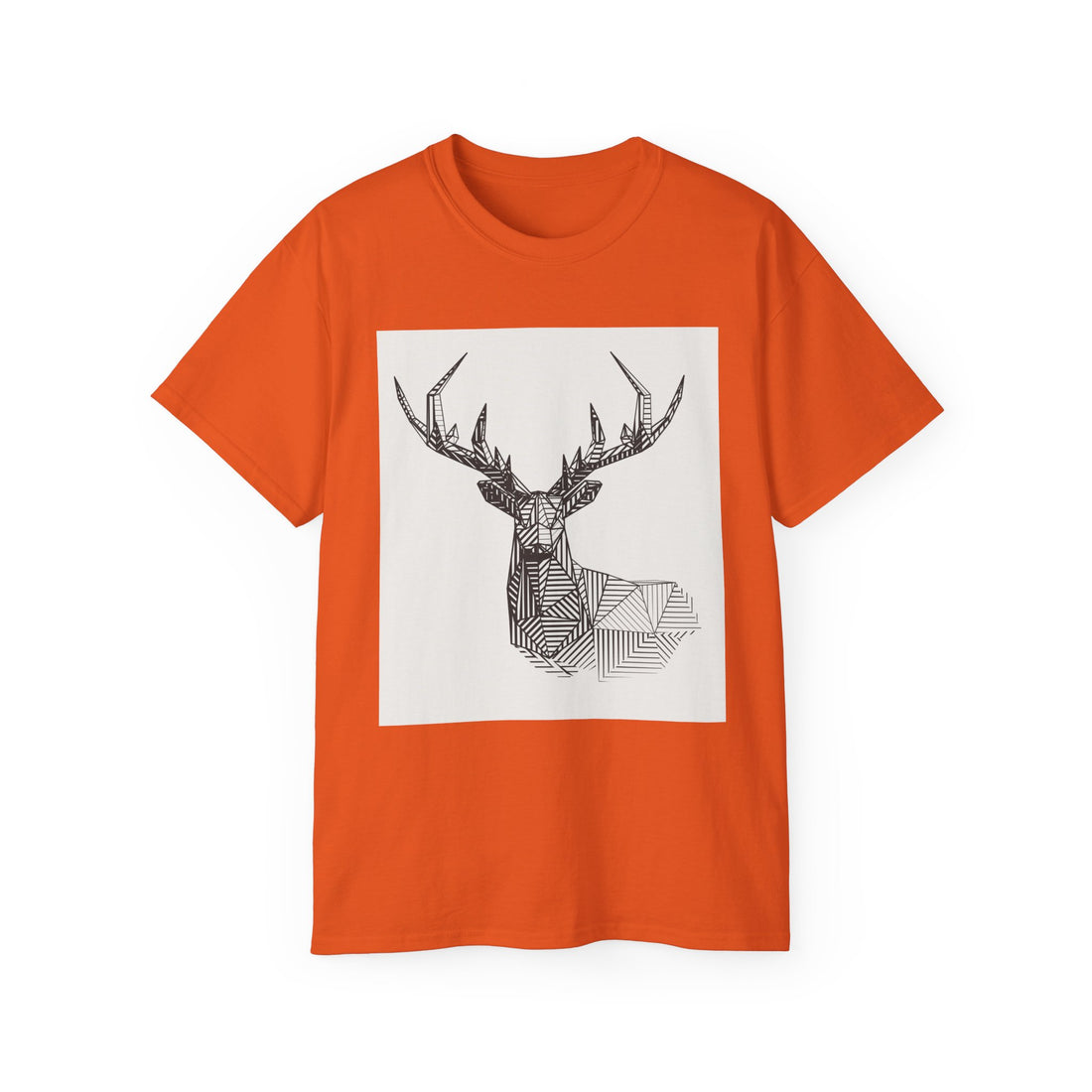 Geometric Deer Graphic Tee - Unisex Ultra Cotton T-Shirt