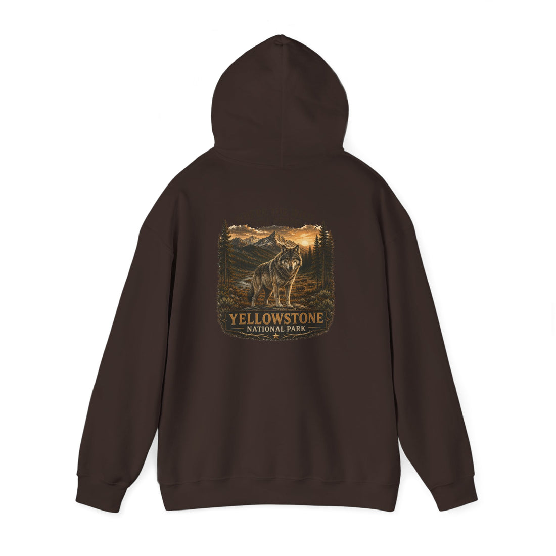 Yellowstone Wolf Hoodie – Where the Wild Still Roams