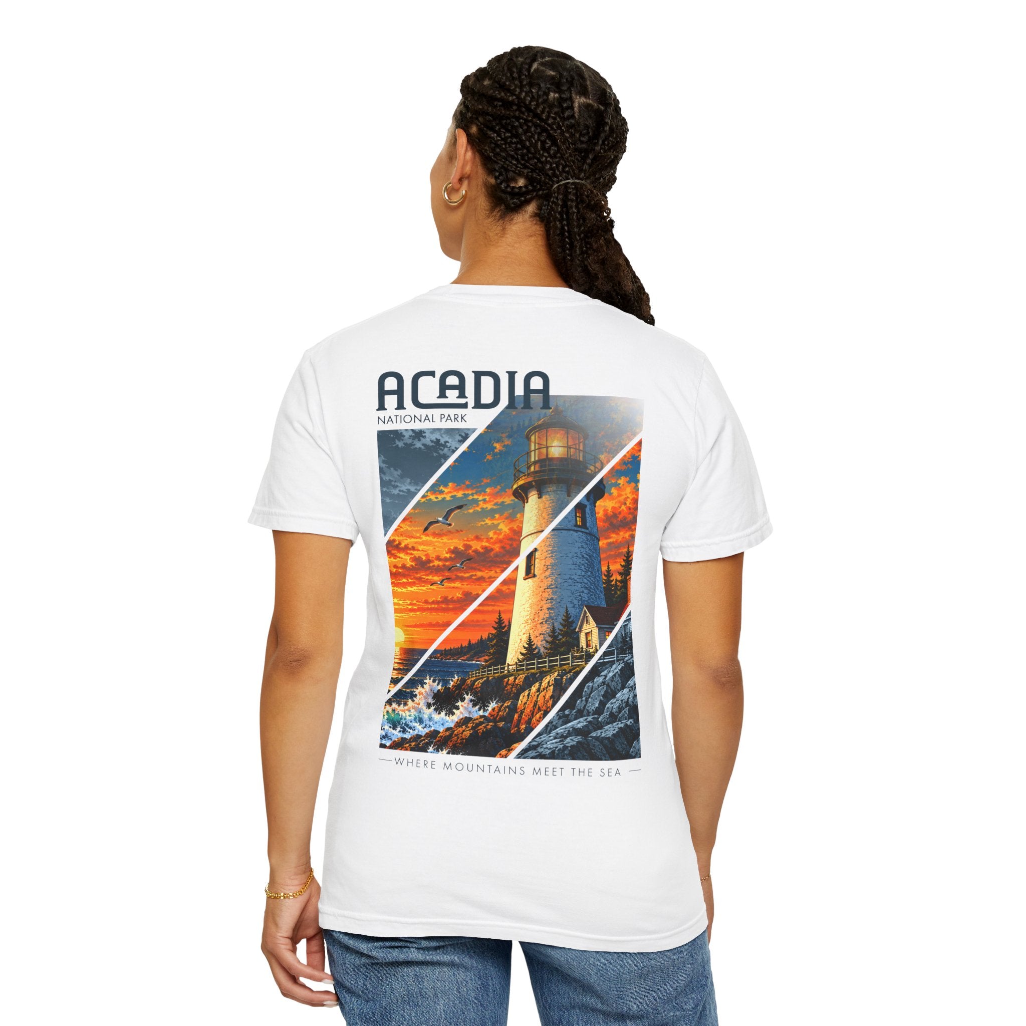 Acadia National Park Lighthouse Graphic T-Shirt
