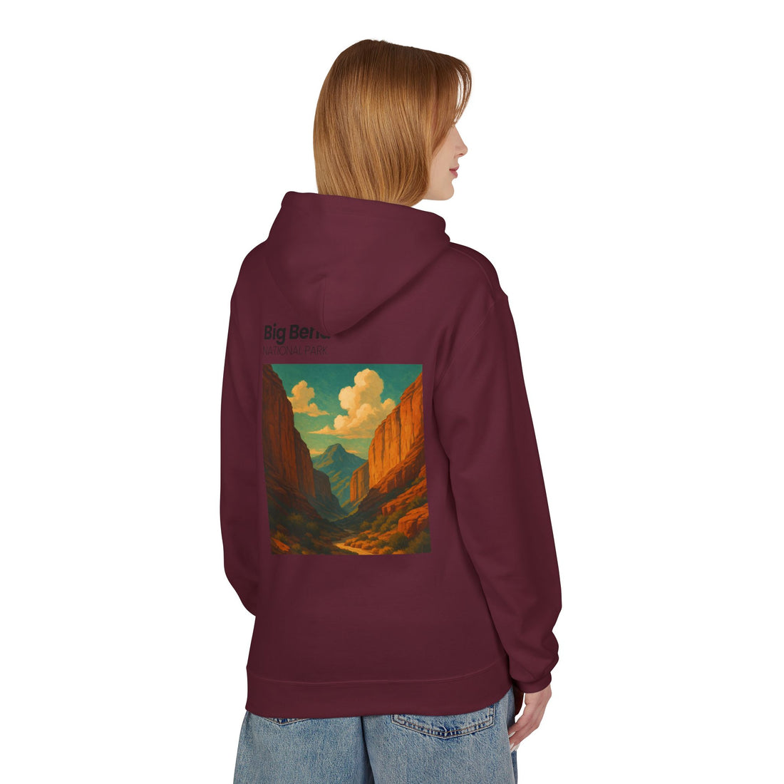Big Bend National Park Hoodie | Vintage Canyon Landscape Print