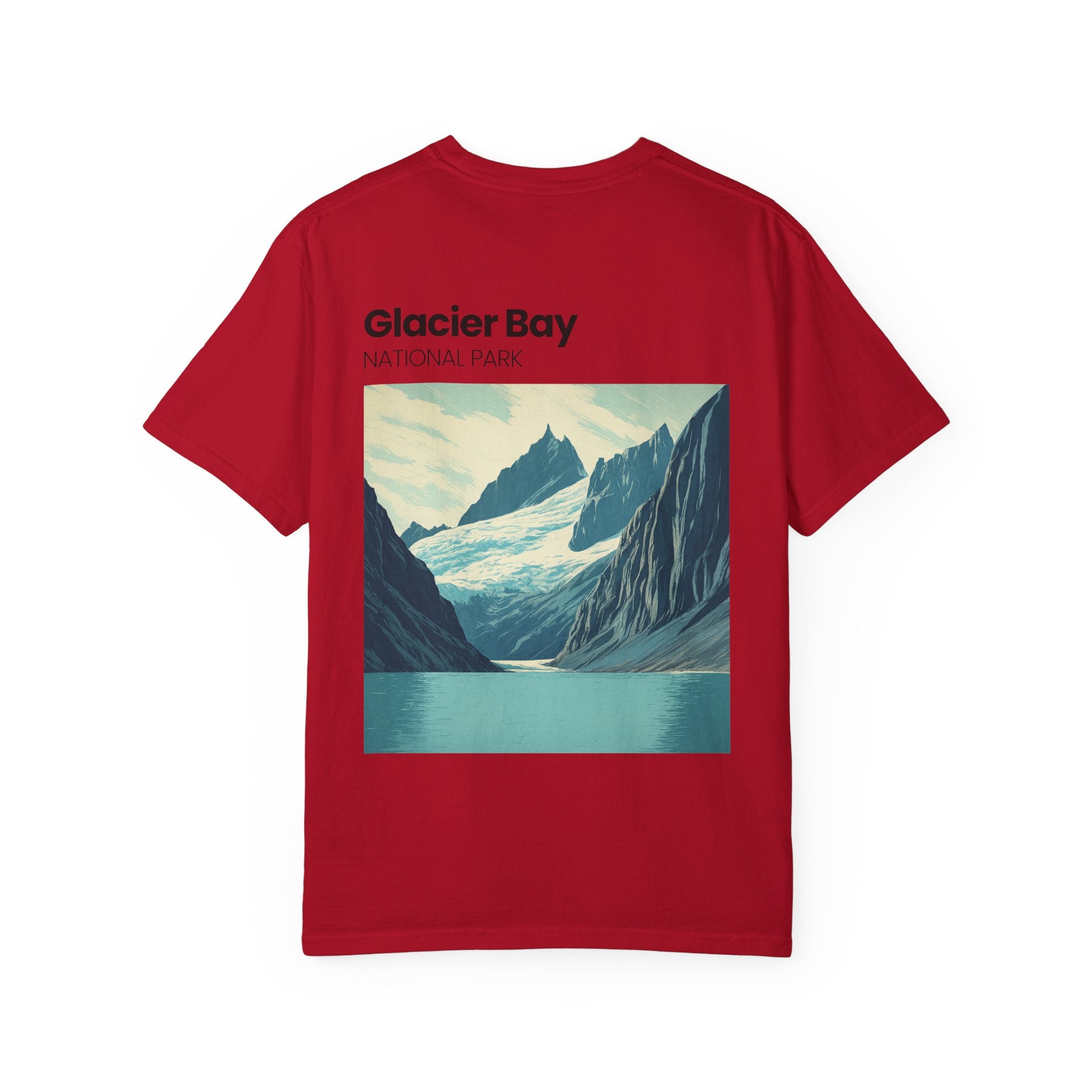 Glacier Bay National Park landscape T-shirt | Vintage mountain lake tee