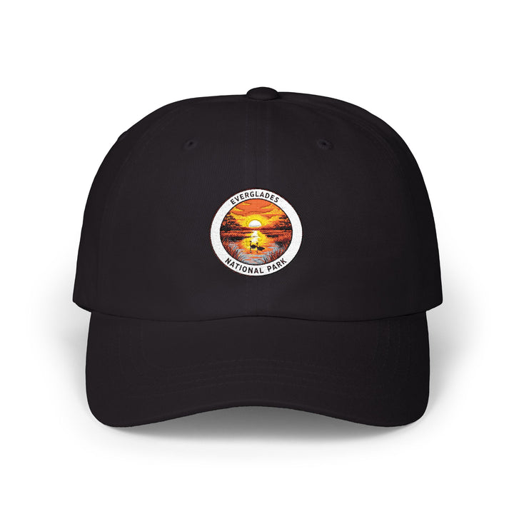 Sunset Beach Circle logo Dad Cap | Vintage Ocean Patch