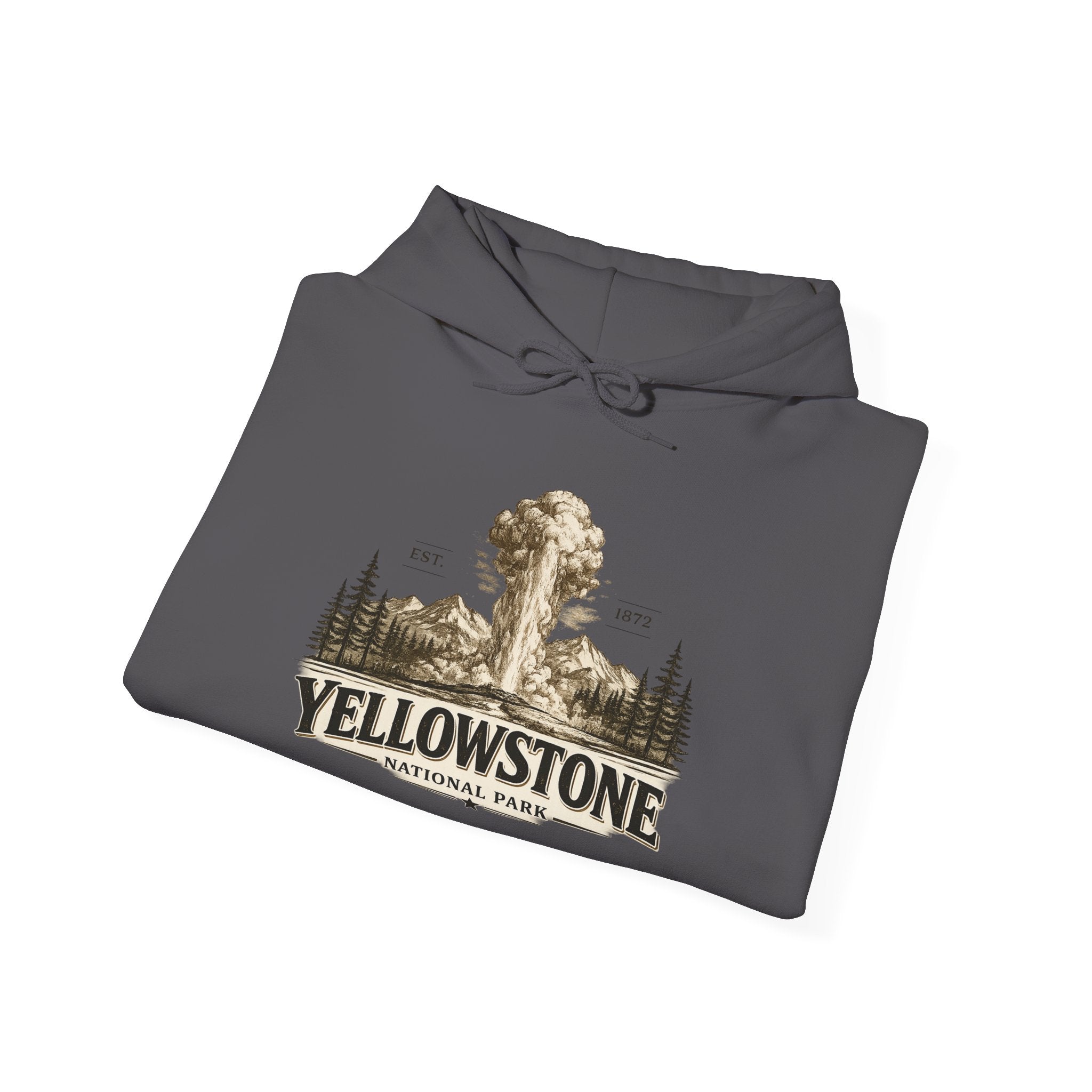 Yellowstone Old Faithful Hoodie – Where the Wild Still Roams