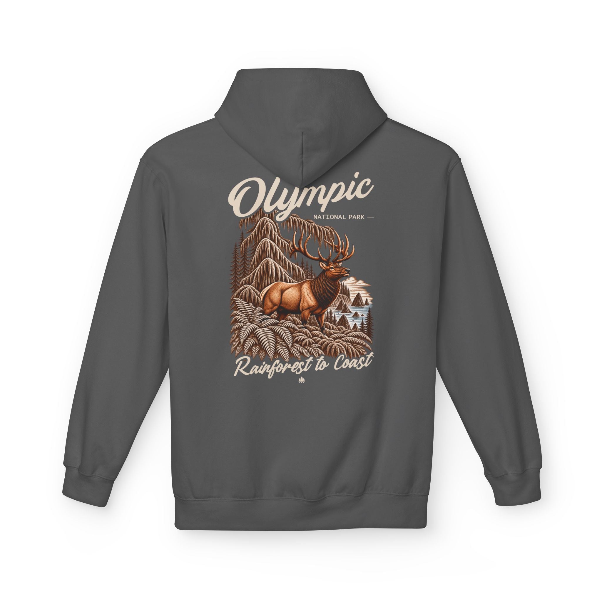 Olympic National Park Roosevelt Elk Graphic Hoodie