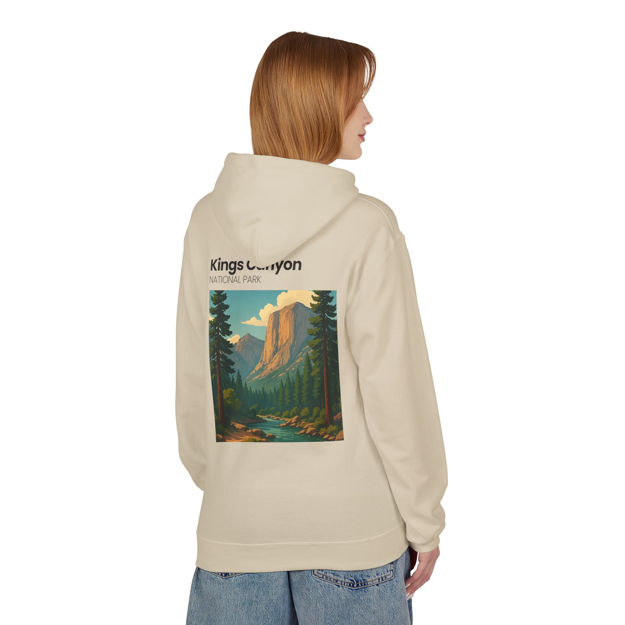 Kings Canyon National Park Hoodie | Vintage Landscape Graphic