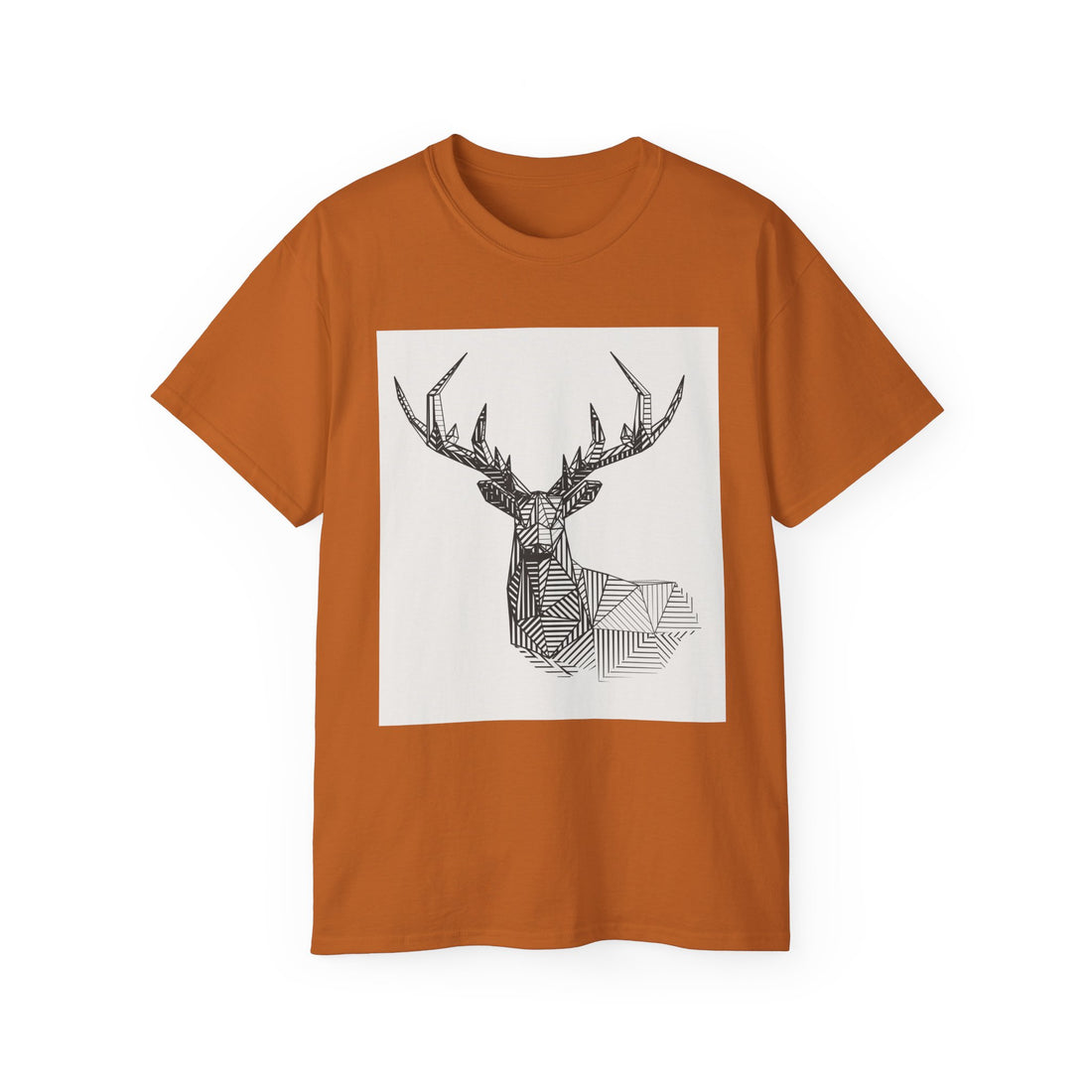 Geometric Deer Graphic Tee - Unisex Ultra Cotton T-Shirt