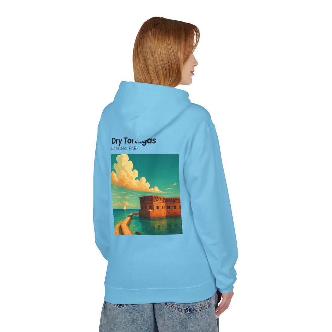 Dry Tortugas National Park Hoodie | Retro Fort Illustration