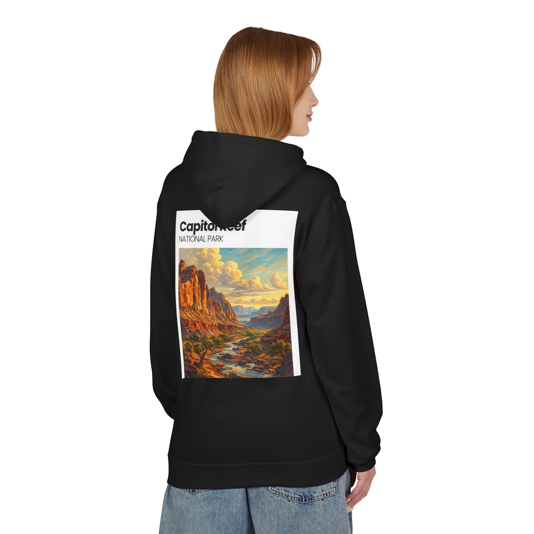 Capitol Reef National Park landscape Hoodie | Utah canyon scenic pullover