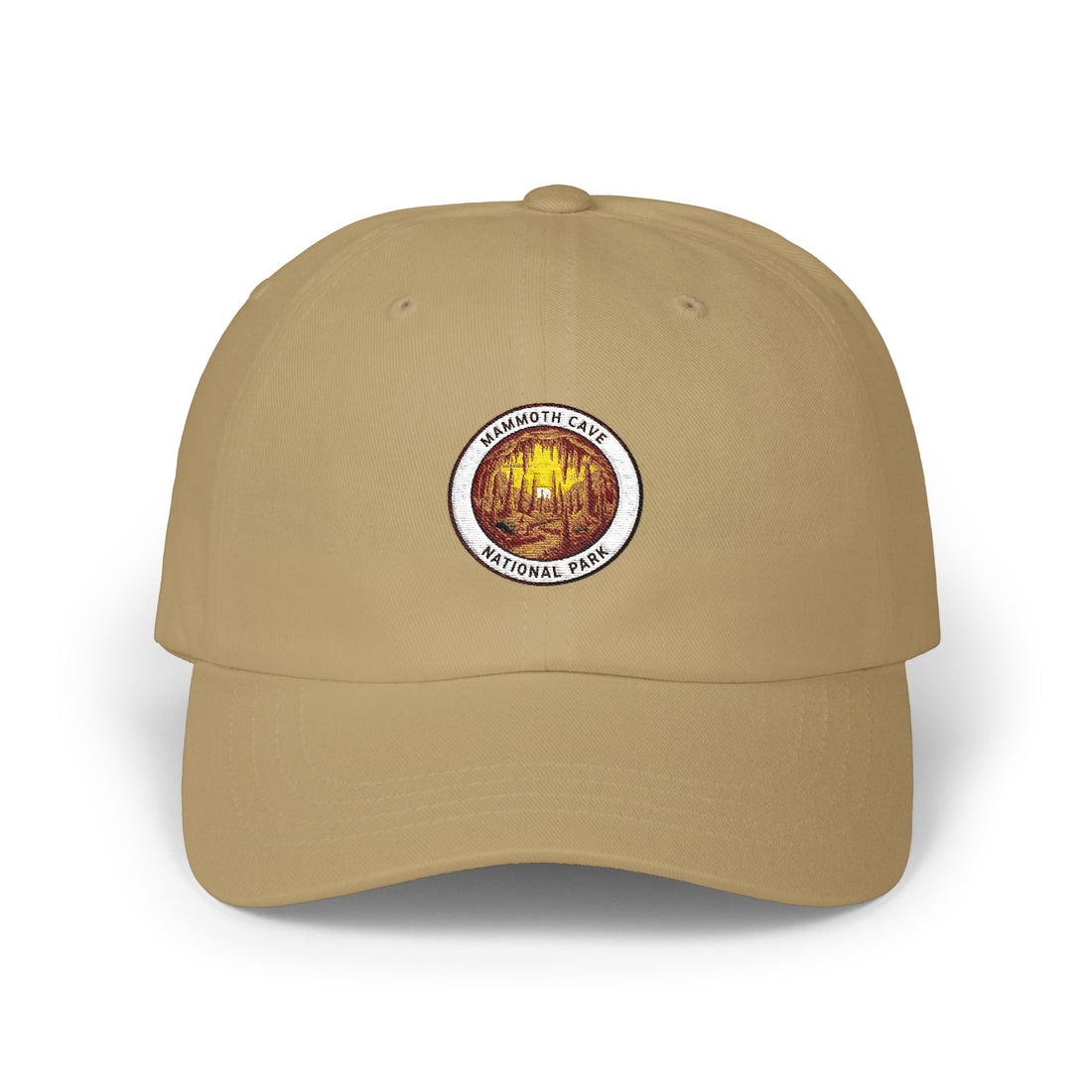 Vintage Campfire Patch Classic Dad Cap | Outdoor Cabin Hat