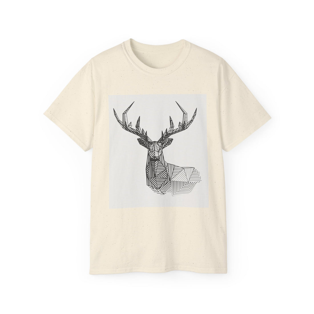 Geometric Deer Graphic Tee - Unisex Ultra Cotton T-Shirt