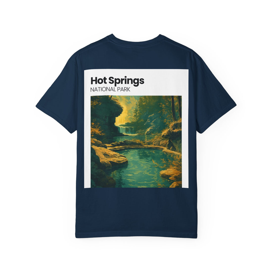 Hot Springs National Park graphic T-shirt | Scenic Hot Spring Illustration