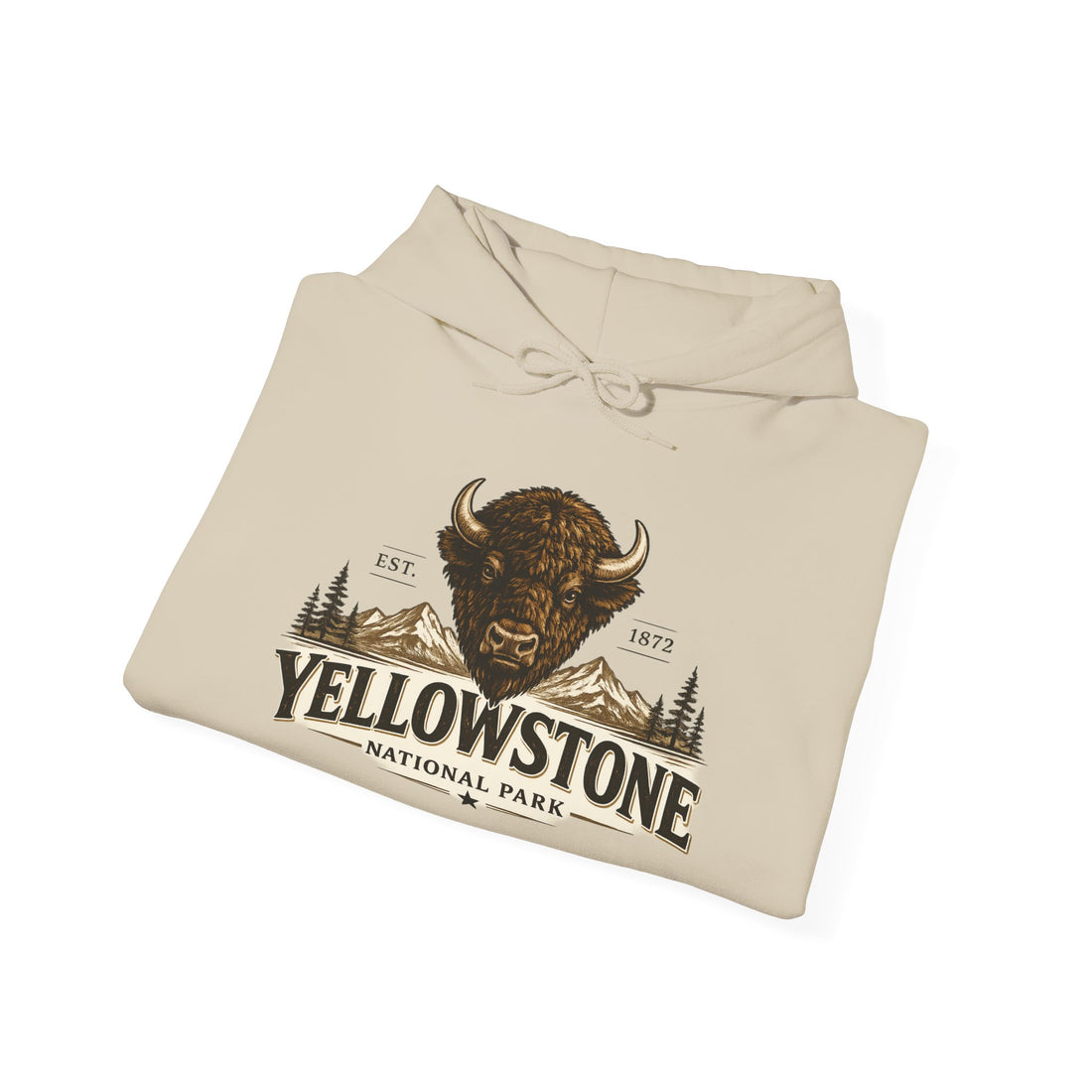 Yellowstone Bison Hoodie – Where the Wild Still Roams