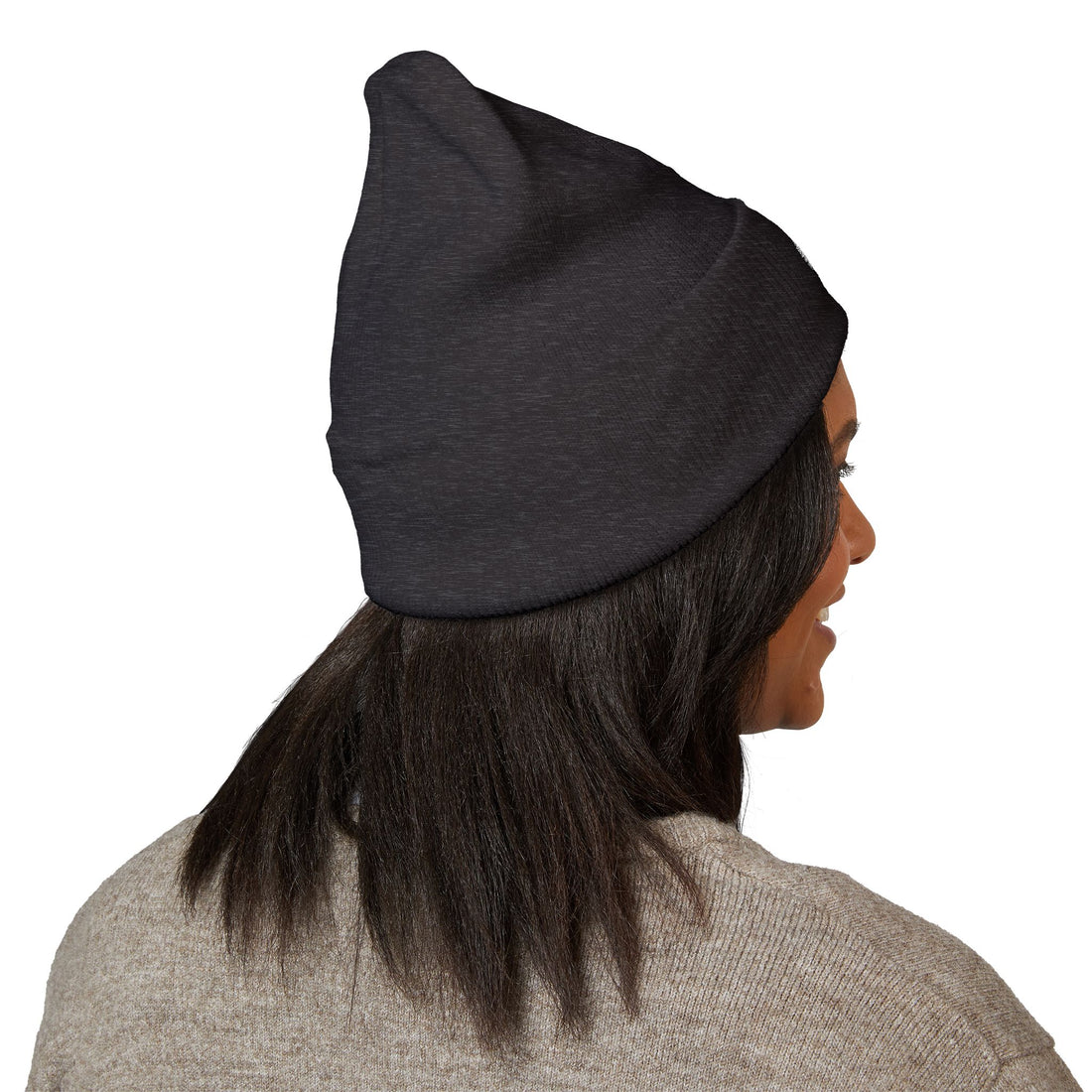 Vintage Floral Crest Beanie | Embroidered Cuffed Beanie