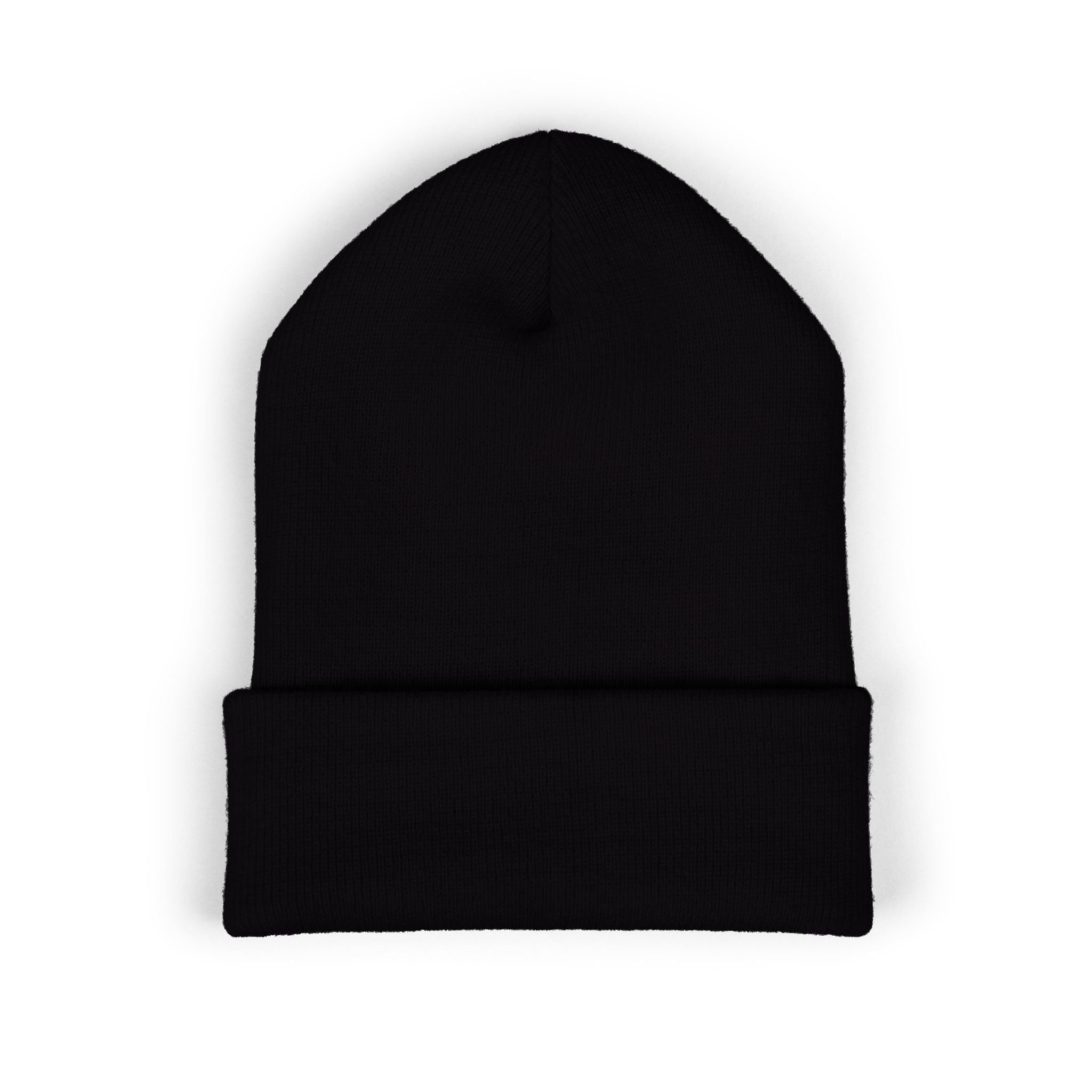 Vintage Floral Crest Beanie | Embroidered Cuffed Beanie