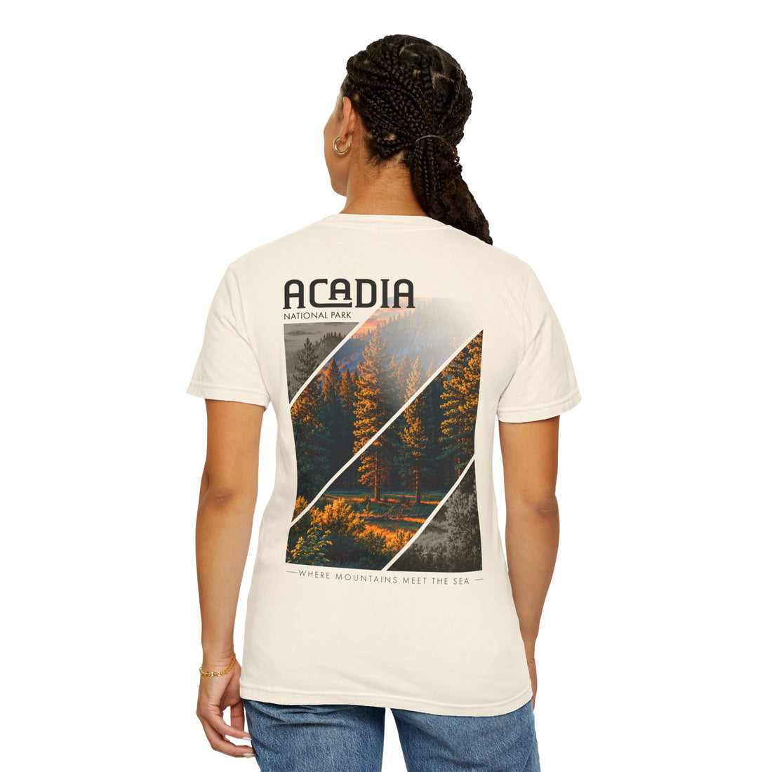 Acadia National Park Pine Trees Graphic T-Shirt