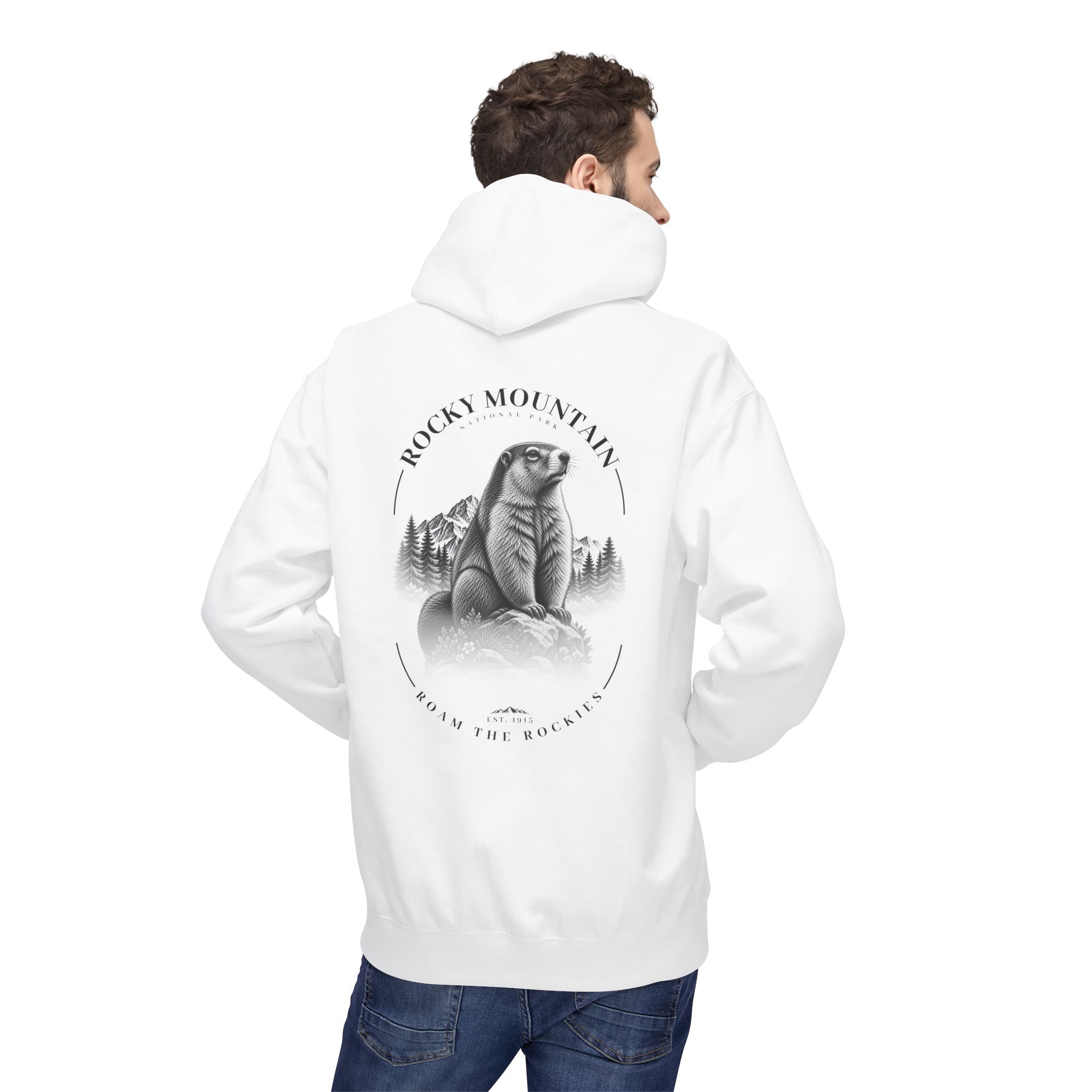 Rocky Mountain National Park Marmot Graphic Hoodie