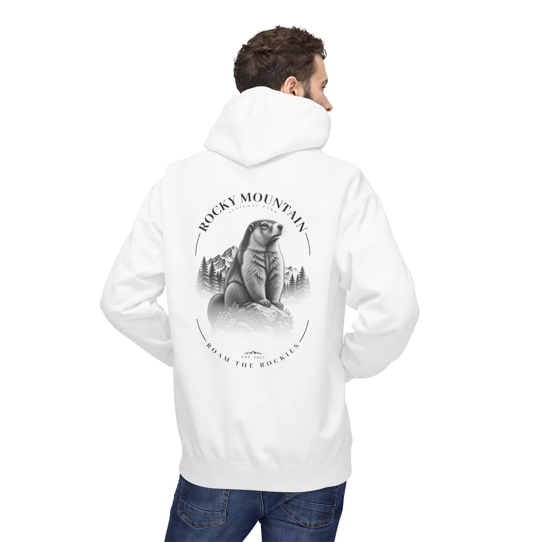 Rocky Mountain National Park Marmot Graphic Hoodie