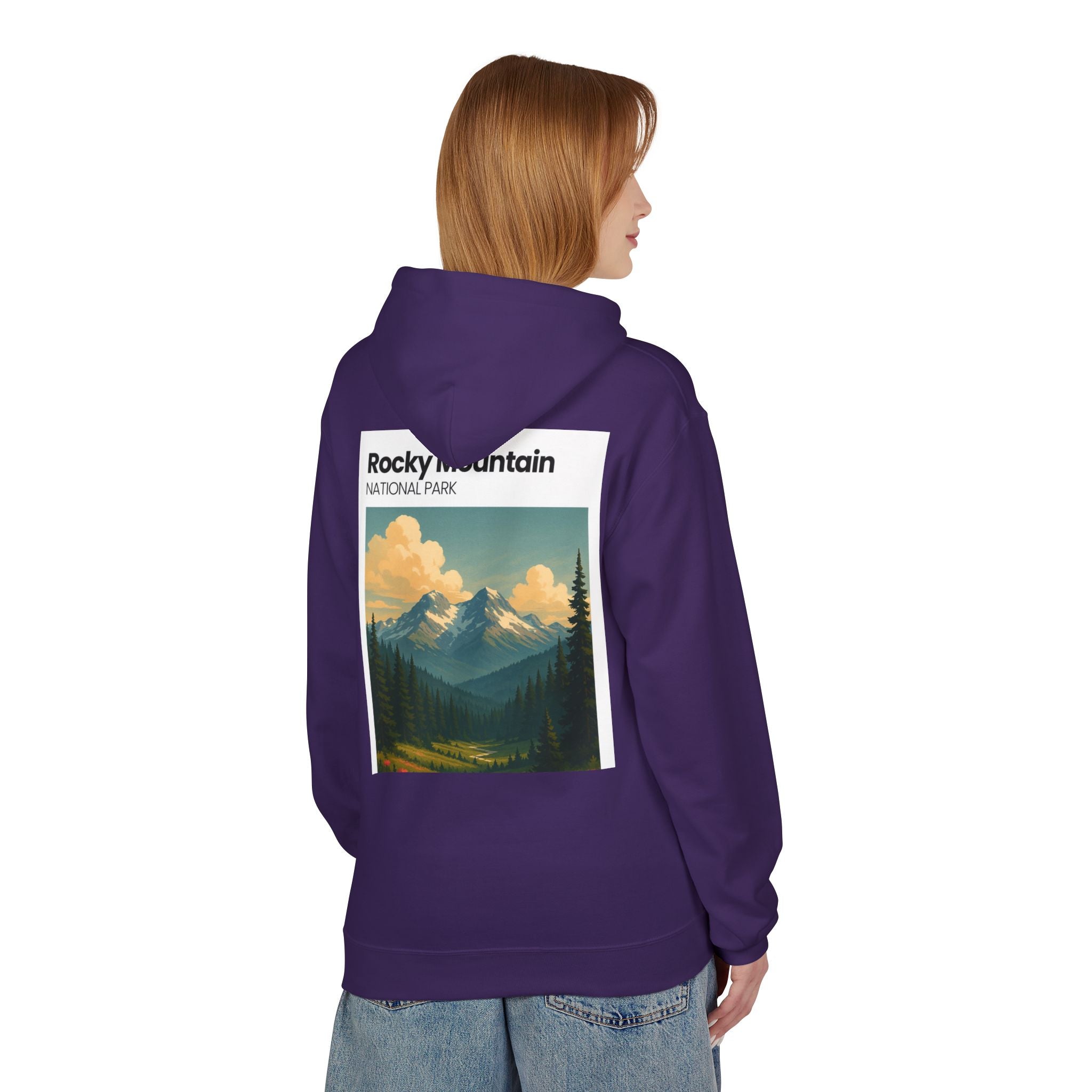 Rocky Mountain National Park Hoodie | Vintage Landscape Print