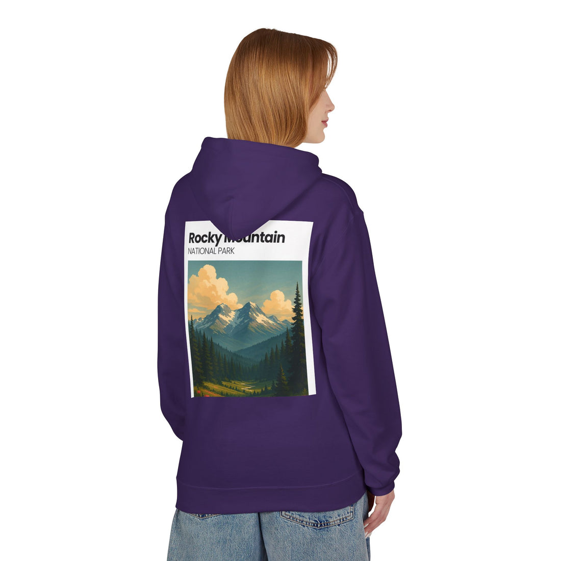 Rocky Mountain National Park Hoodie | Vintage Landscape Print