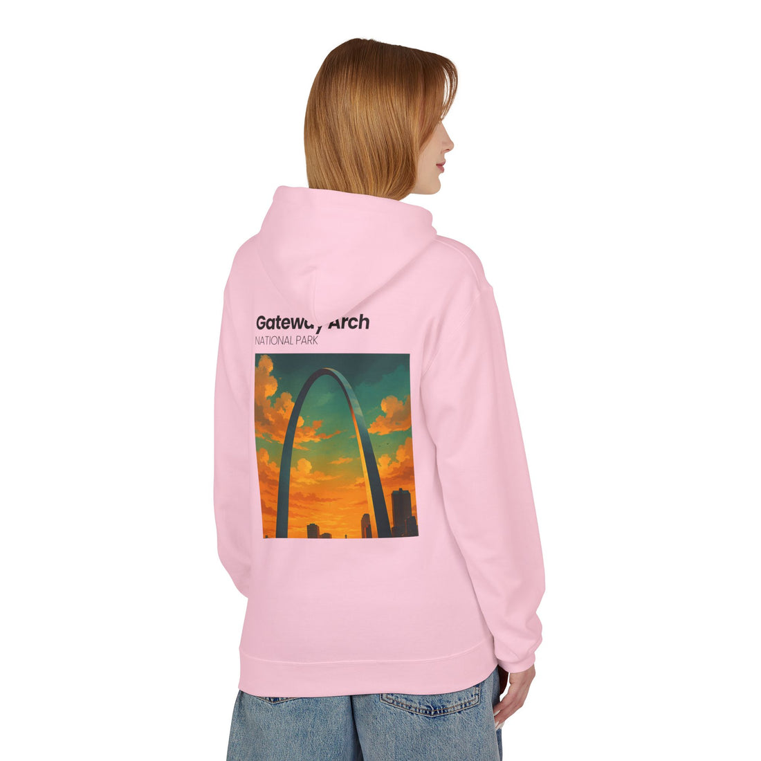 Palm Trees & Waves Hoodie | Small Chest Graphic, Beach Vibes