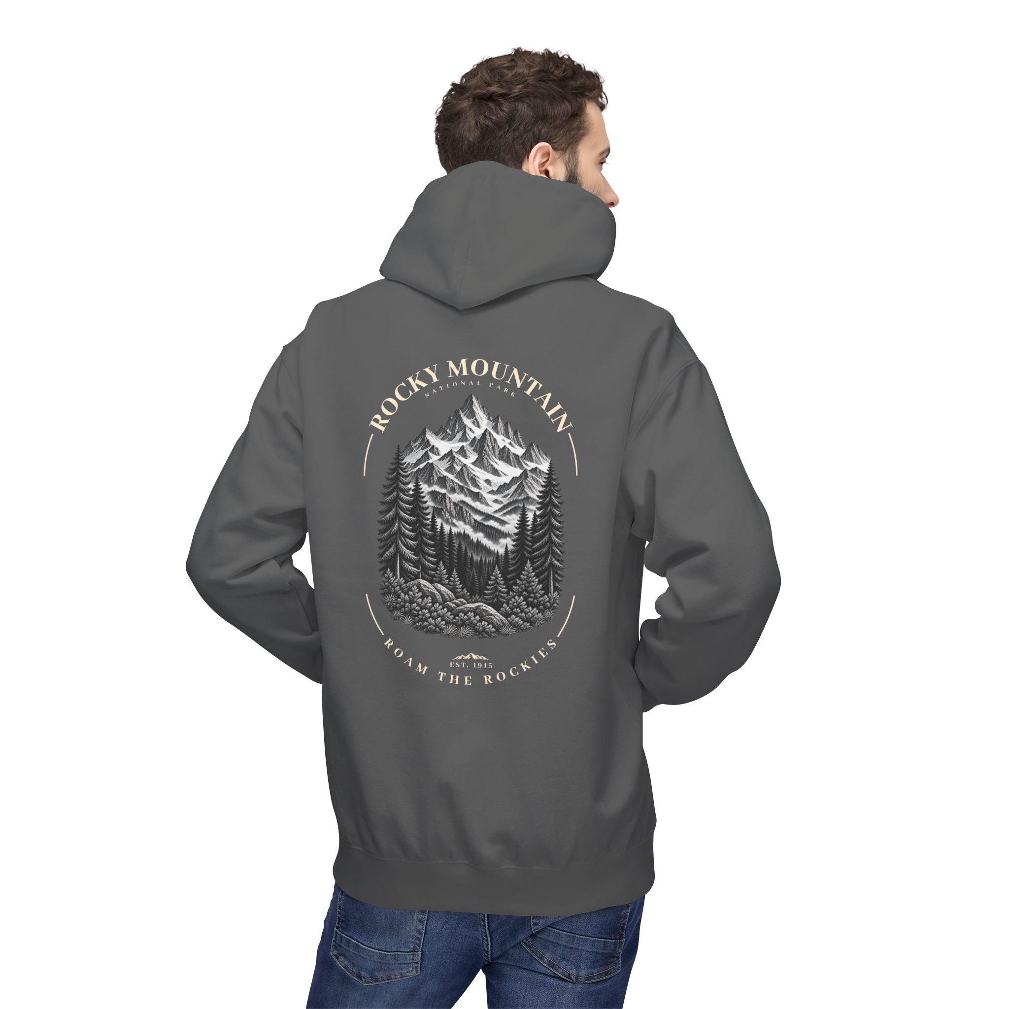 Rocky Mountain National Park Mountain Range Graphic Hoodie