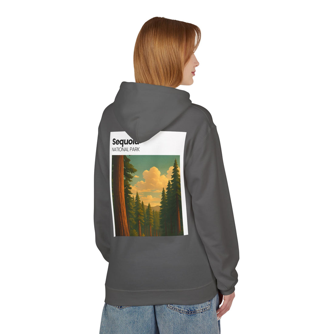 Sequoia National Park Vintage Poster Hoodie | Forest Landscape Sweatshirt