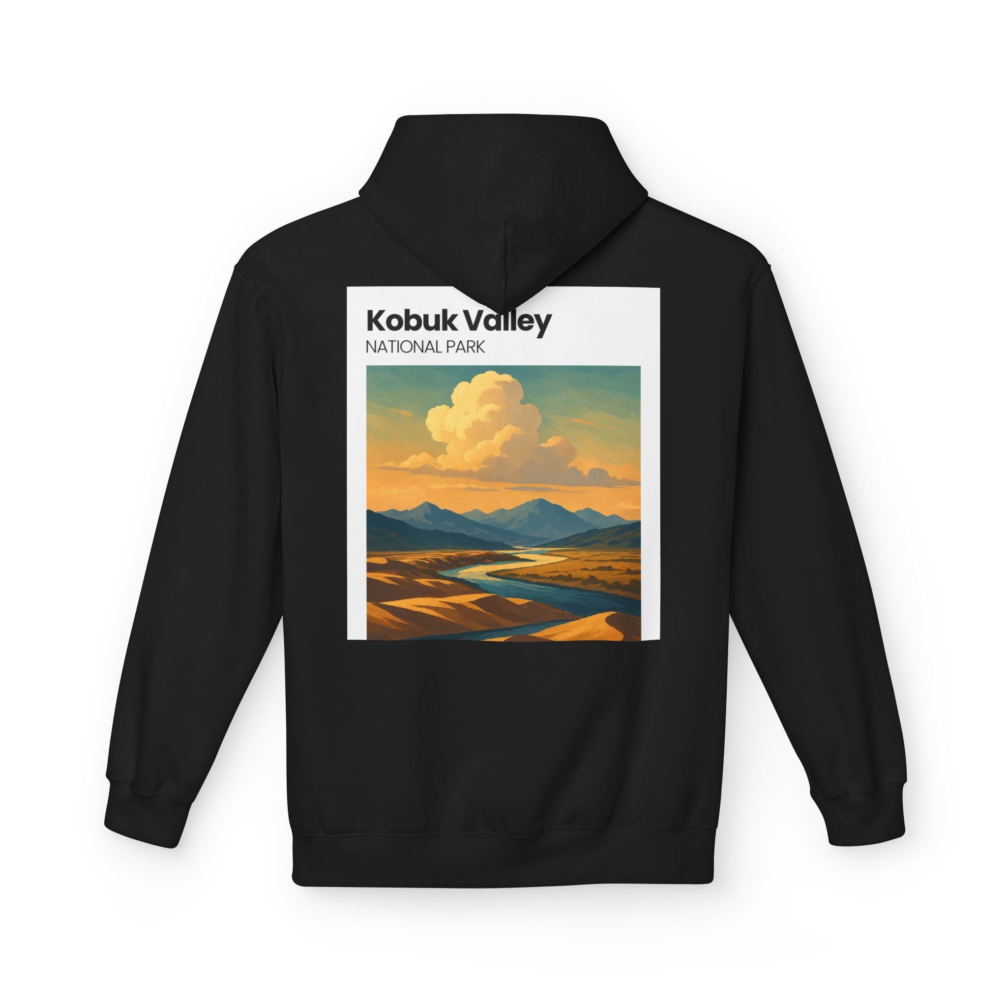 Kobuk Valley National Park landscape Hoodie | Vintage travel poster style