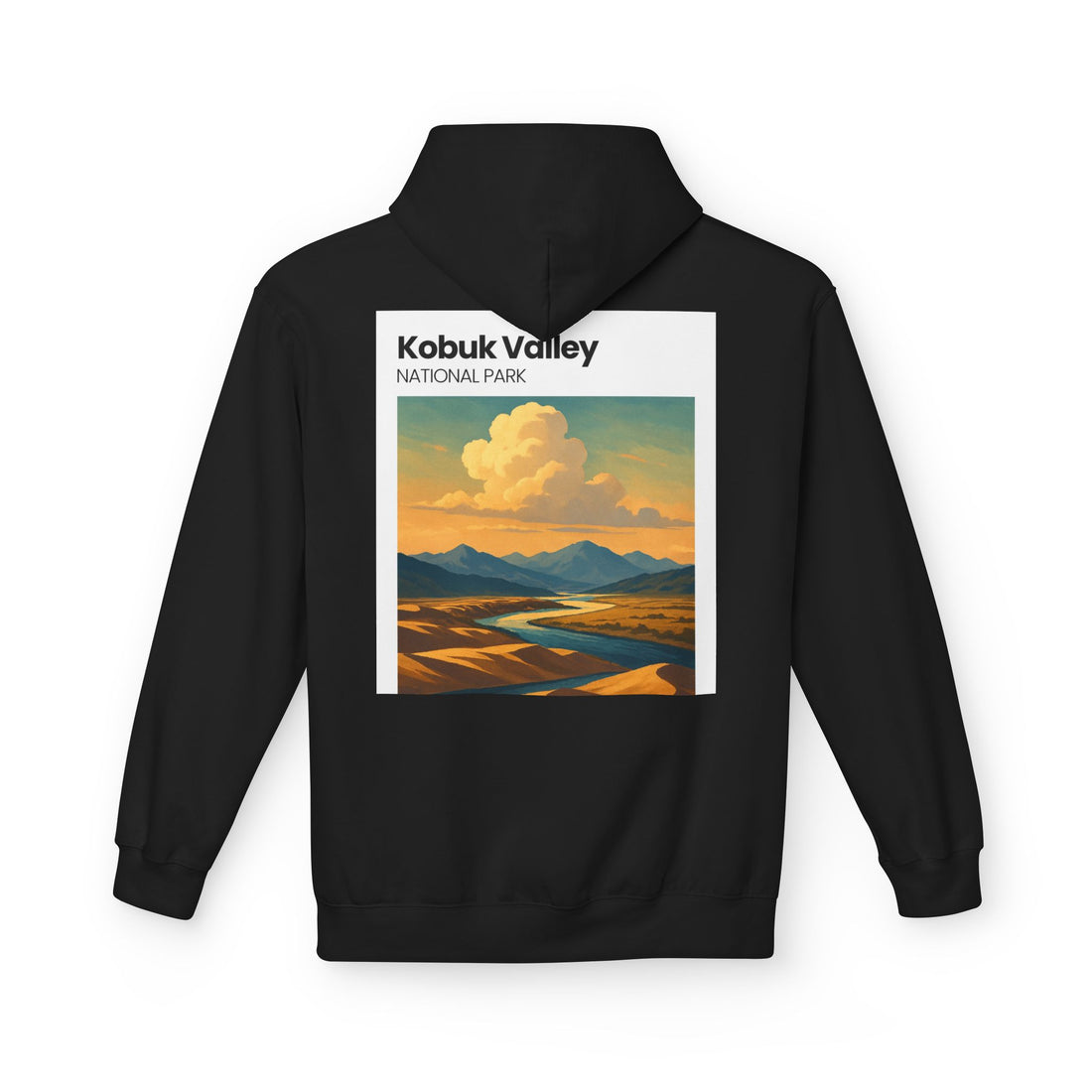 Kobuk Valley National Park landscape Hoodie | Vintage travel poster style