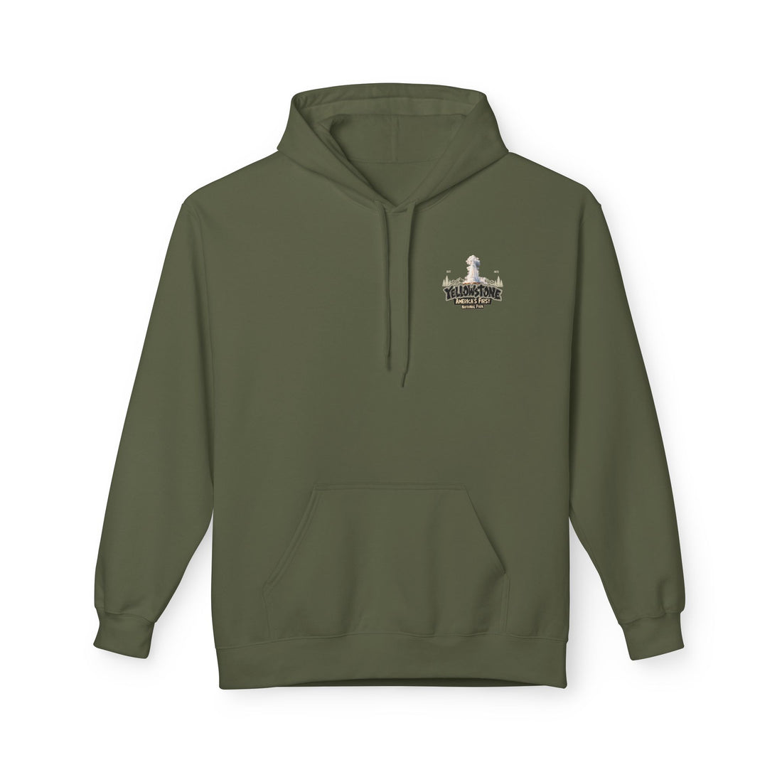 Yellowstone Old Faithful – Where the Wild Still Roams Hoodie