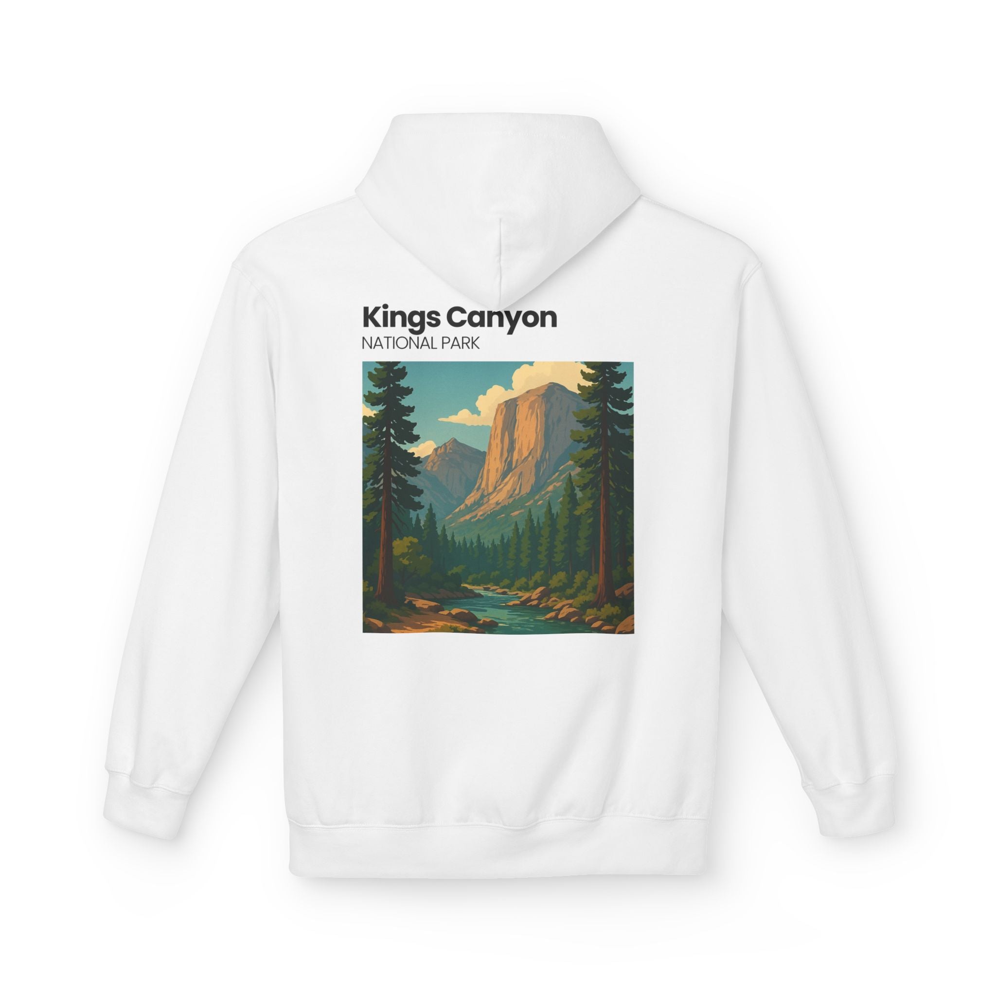 Kings Canyon National Park Hoodie | Vintage Landscape Graphic
