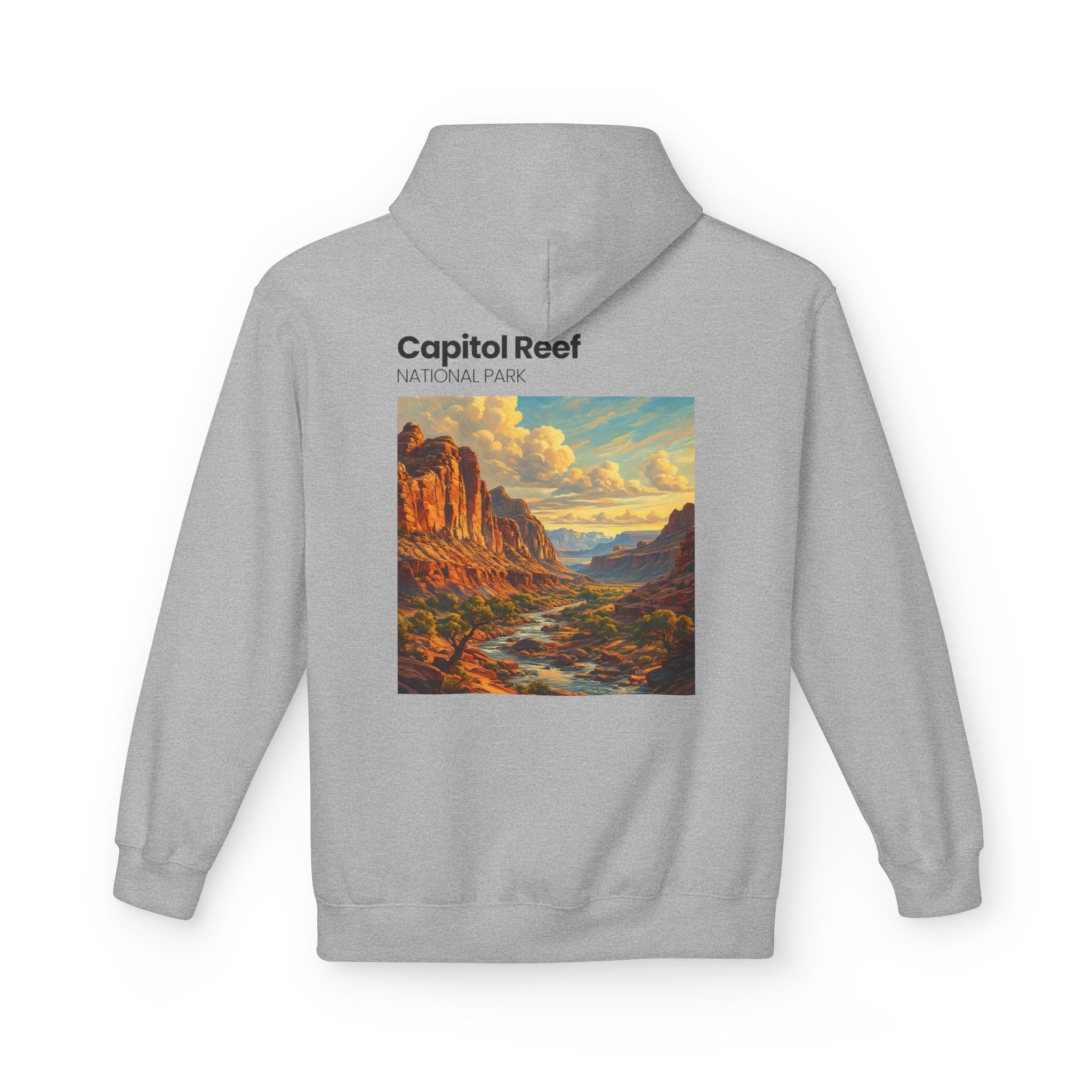 Capitol Reef National Park landscape Hoodie | Utah canyon scenic pullover