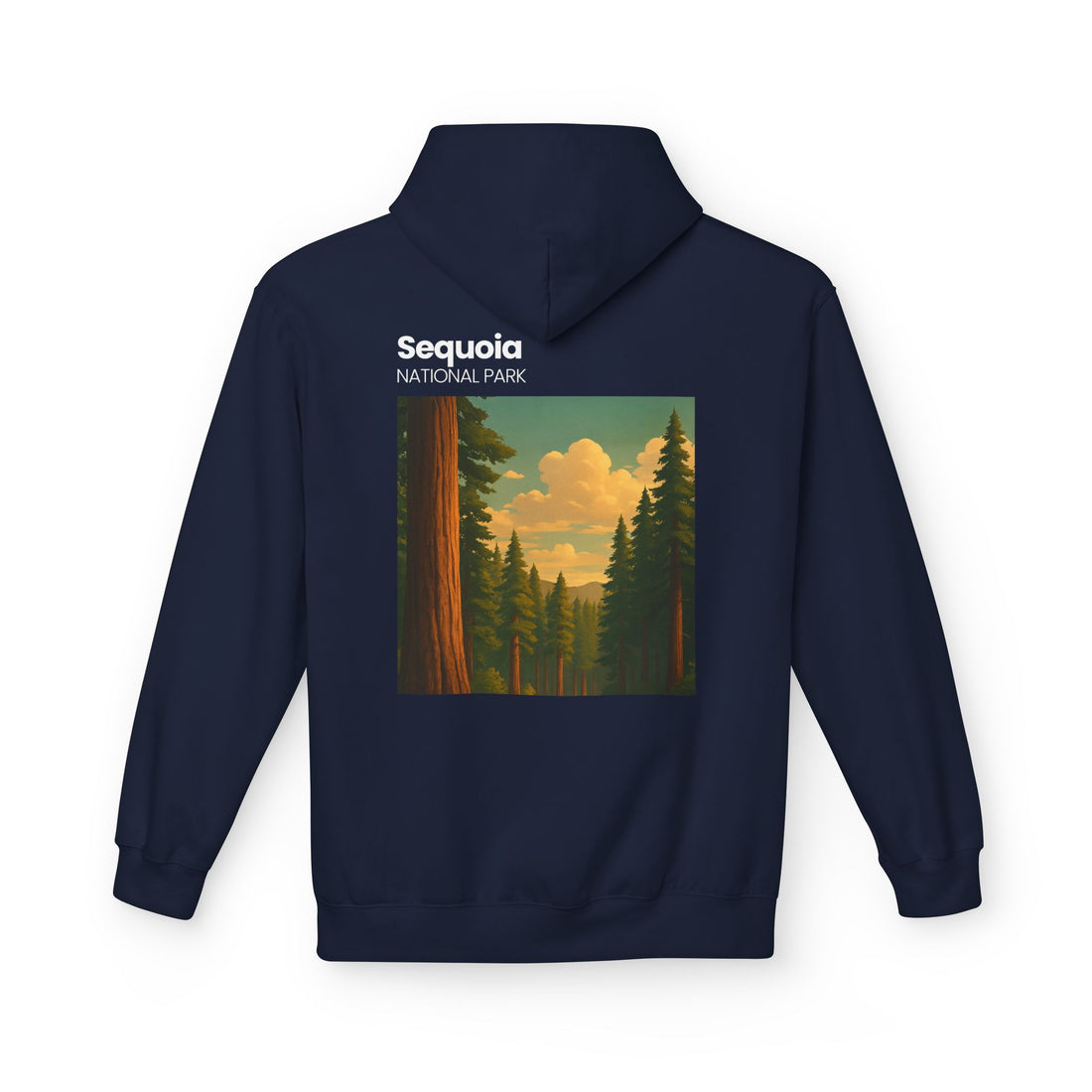 Sequoia National Park Vintage Poster Hoodie | Forest Landscape Sweatshirt