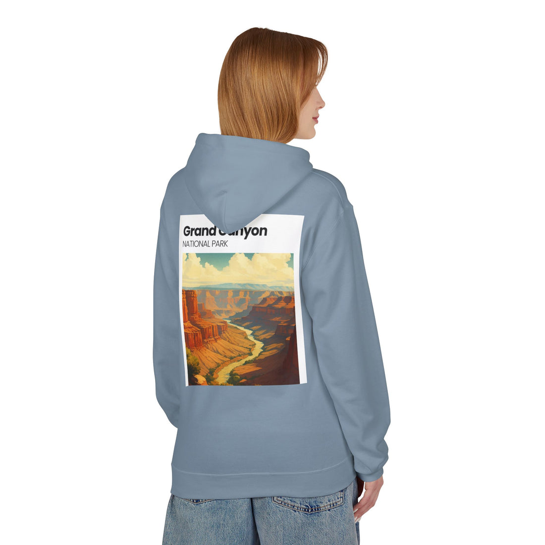 Grand Canyon Vintage Poster Hoodie | National Park Canyon Art