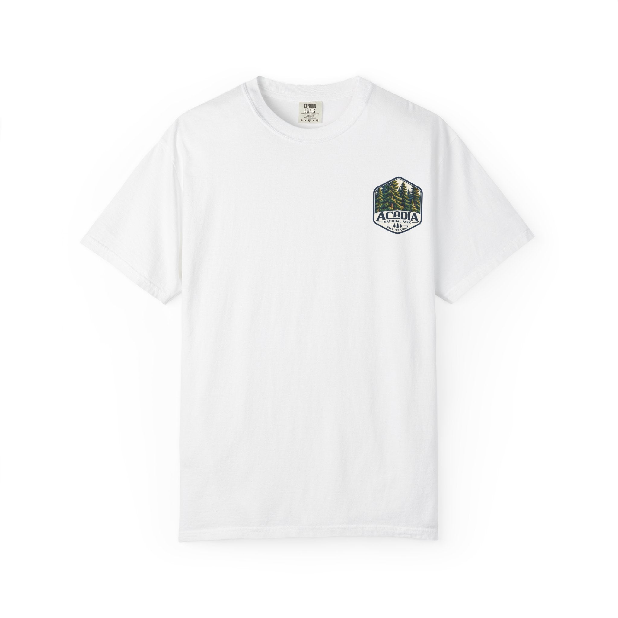 Acadia National Park Pine Trees Graphic T-Shirt