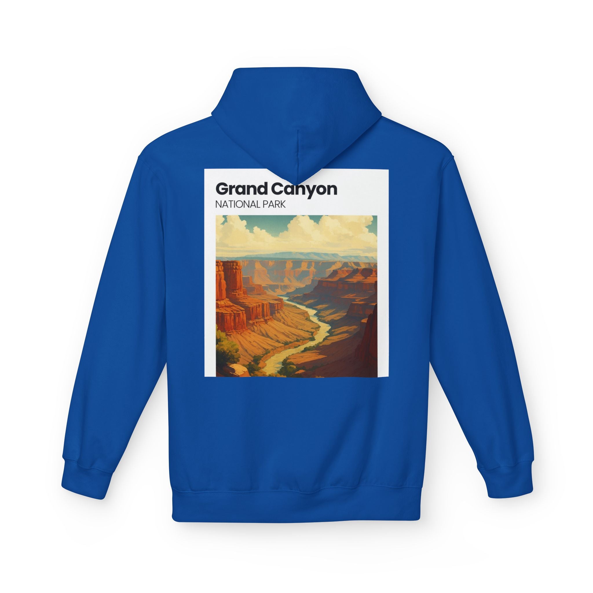 Grand Canyon Vintage Poster Hoodie | National Park Canyon Art