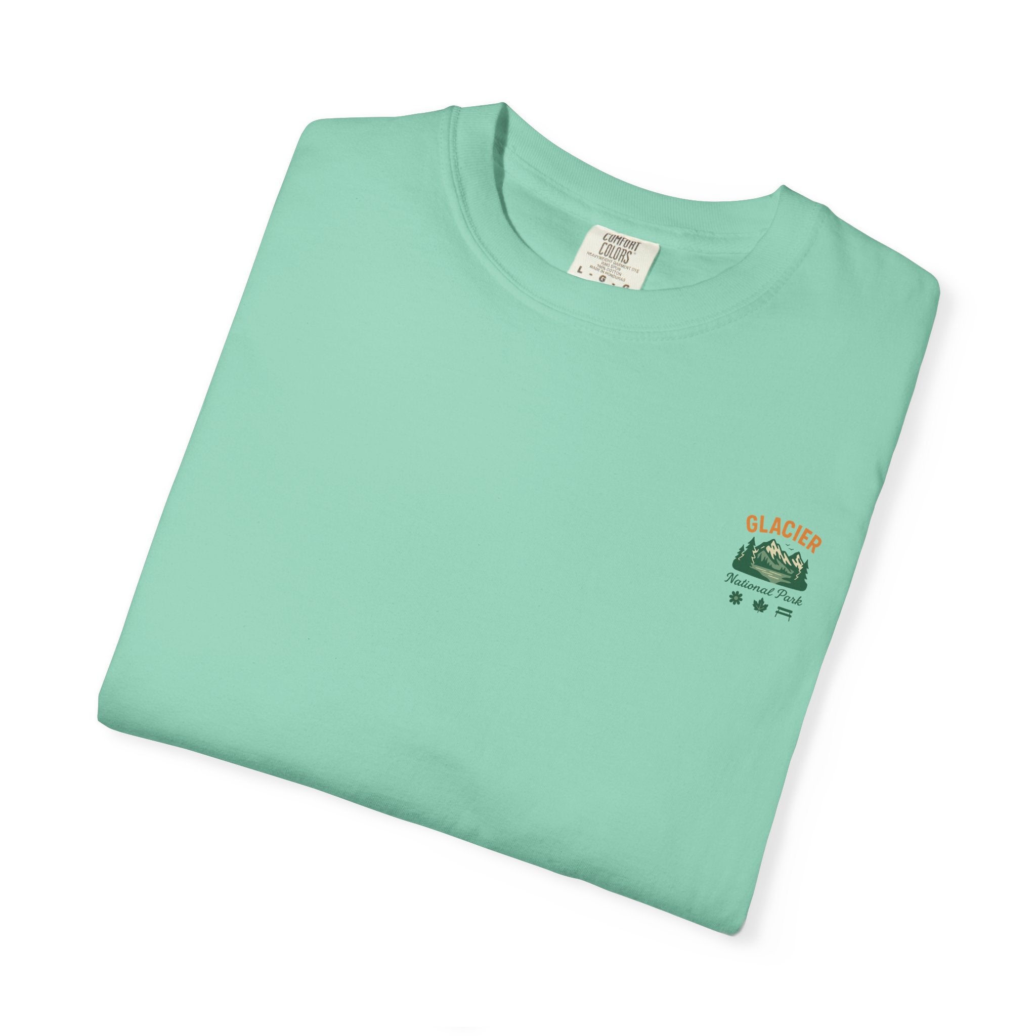 Glacier National Park Landscape T-shirt | Vintage Mountain Lake Tee