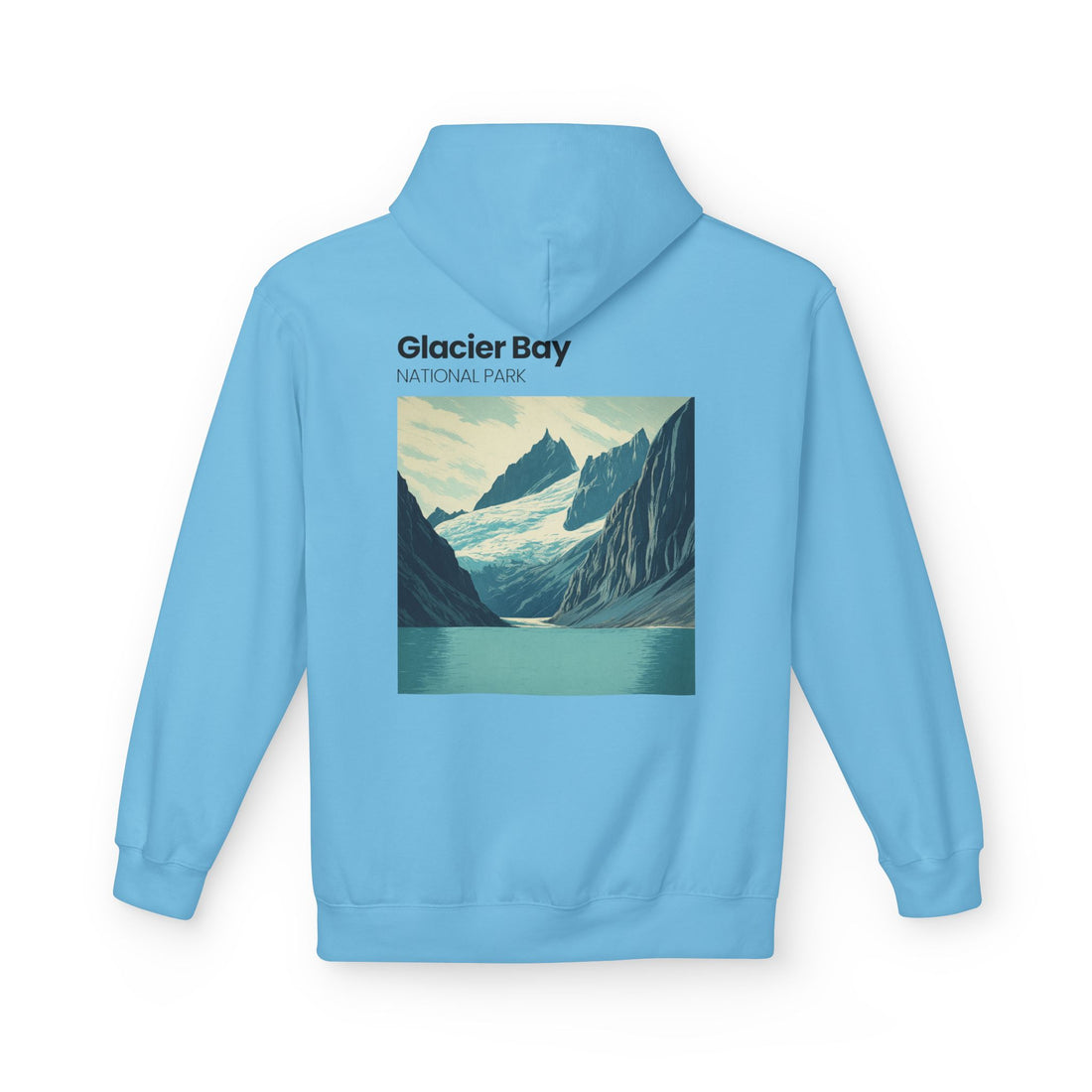 Vintage Wave Surf Patch Hoodie | Small Chest Graphic, Coastal Vibes