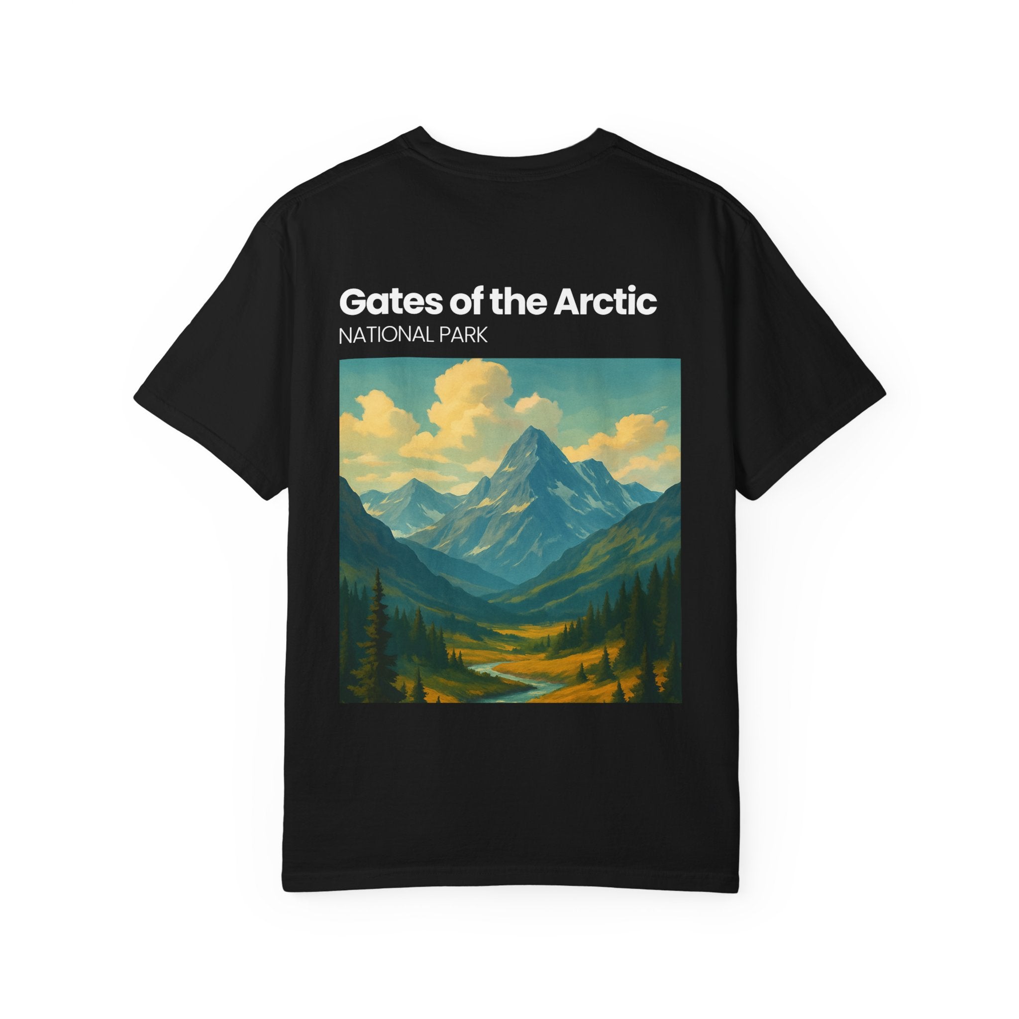 Gates of the Arctic Mountain Landscape T-shirt | National Park Poster Artwork