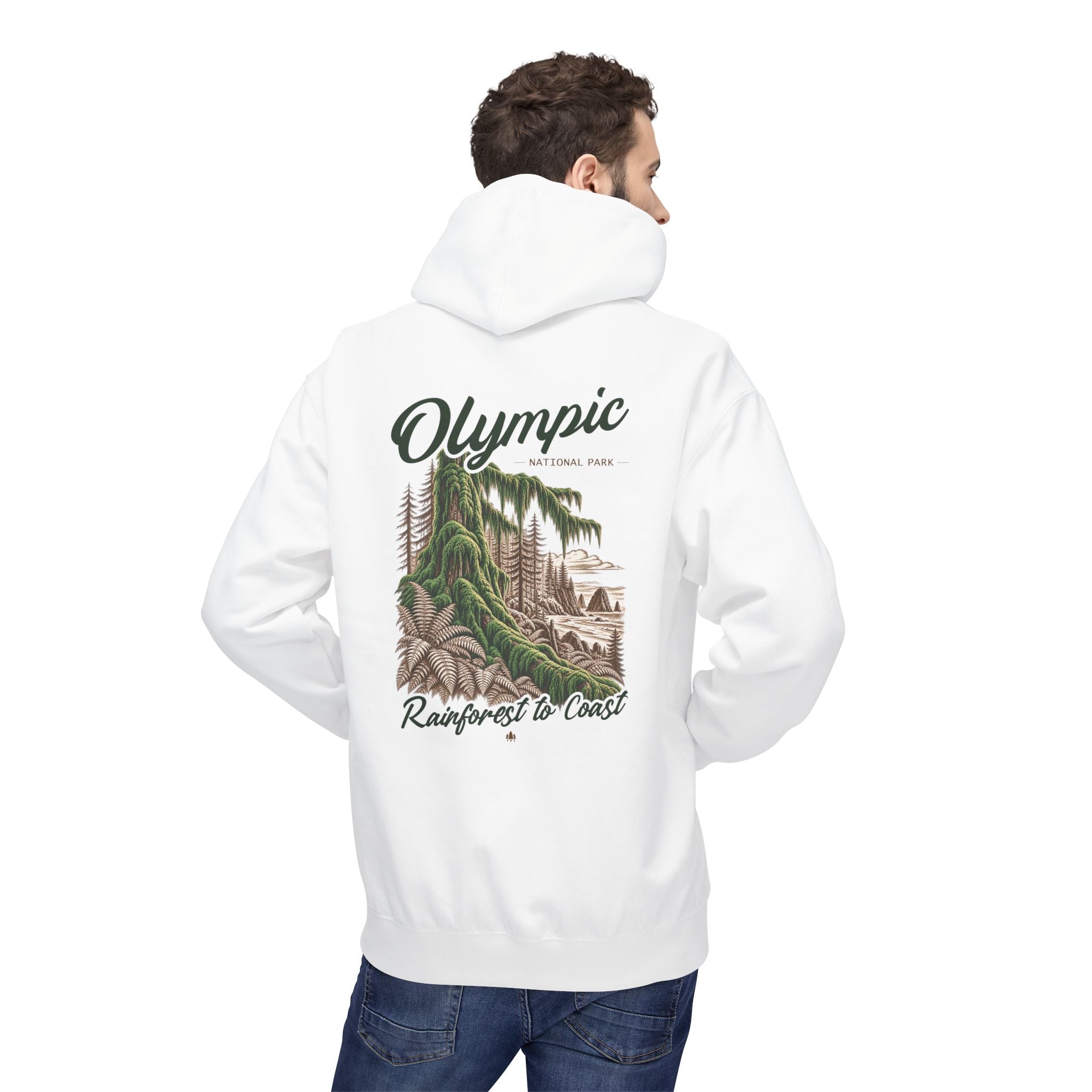 Olympic National Park Hoh Rainforest Graphic Hoodie