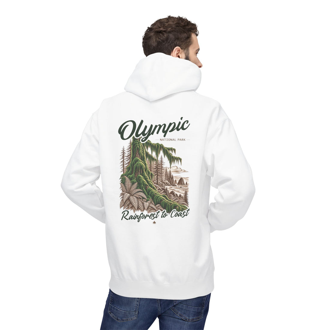 Olympic National Park Hoh Rainforest Graphic Hoodie