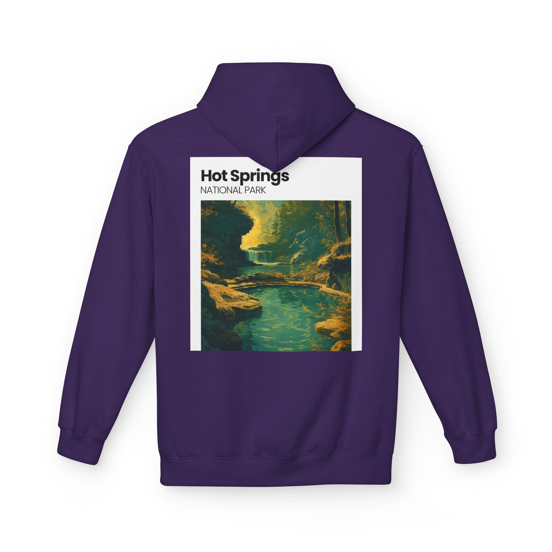 Hot Springs National Park Hoodie | Scenic Thermal Pool Illustration
