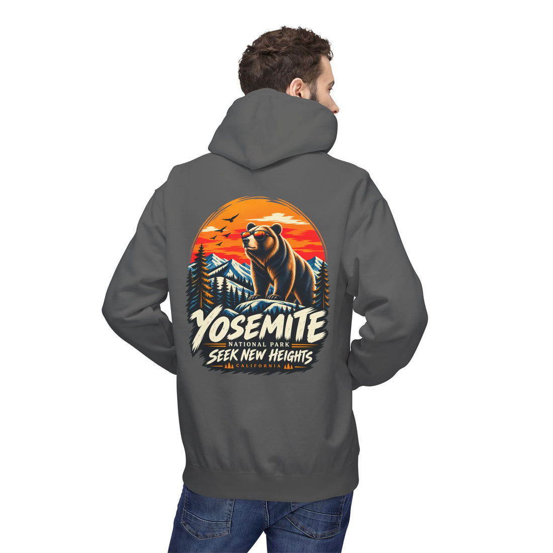 Yosemite National Park Black Bear – Seek New Heights Hoodie