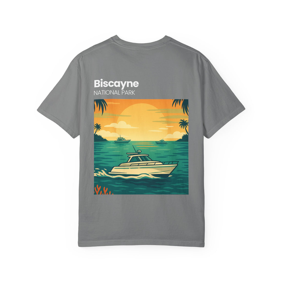 Biscayne National Park Boat Sunset T-Shirt