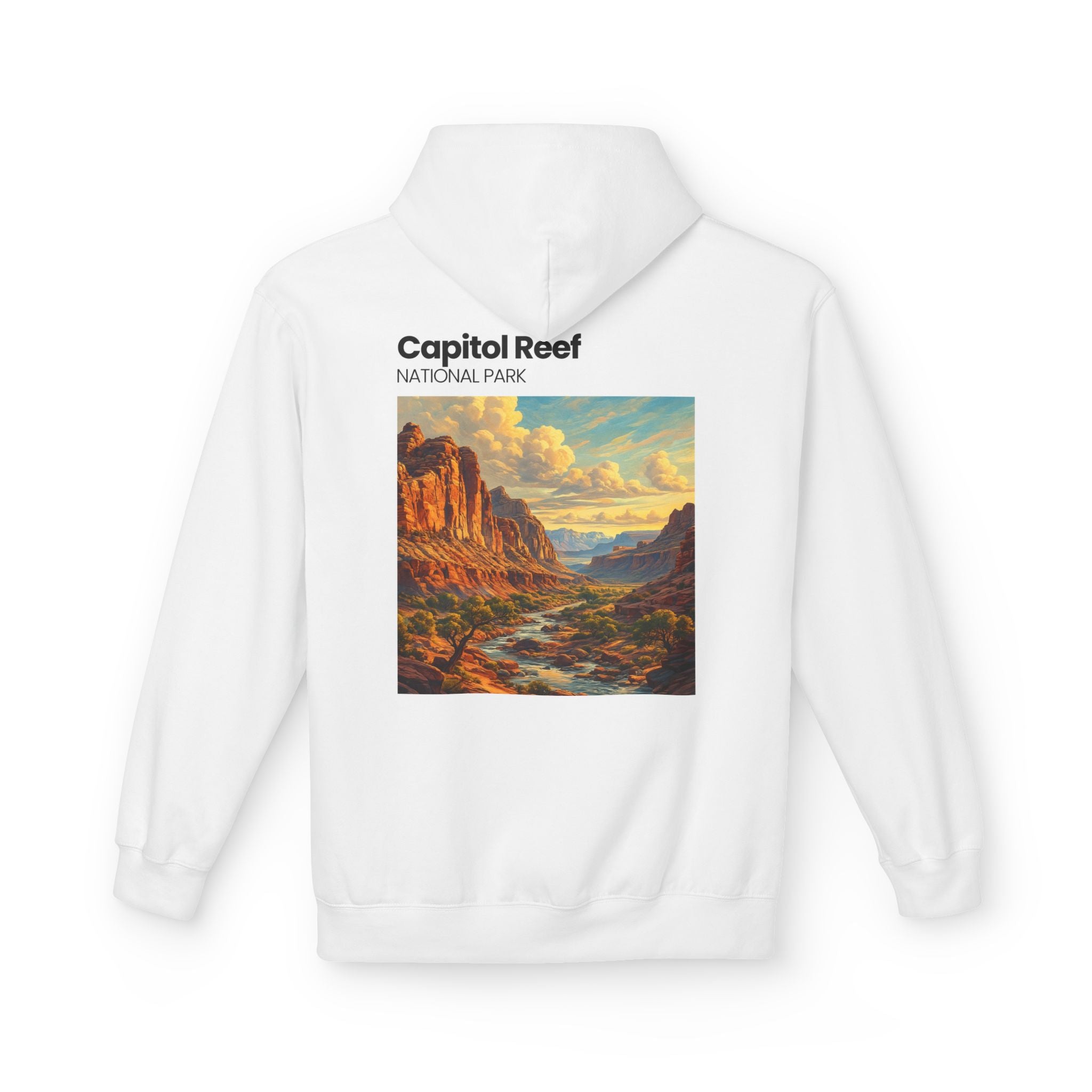 Capitol Reef National Park landscape Hoodie | Utah canyon scenic pullover