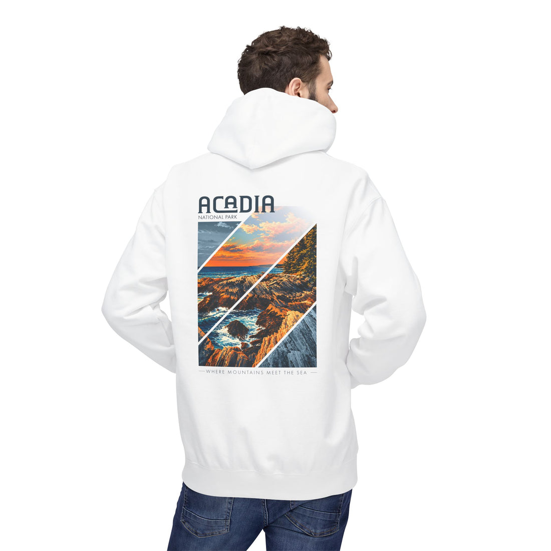 Acadia National Park Rocky Coast Graphic hoodie