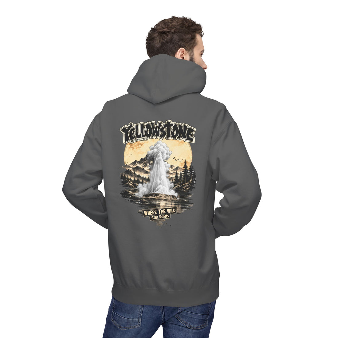 Yellowstone Old Faithful – Where the Wild Still Roams Hoodie