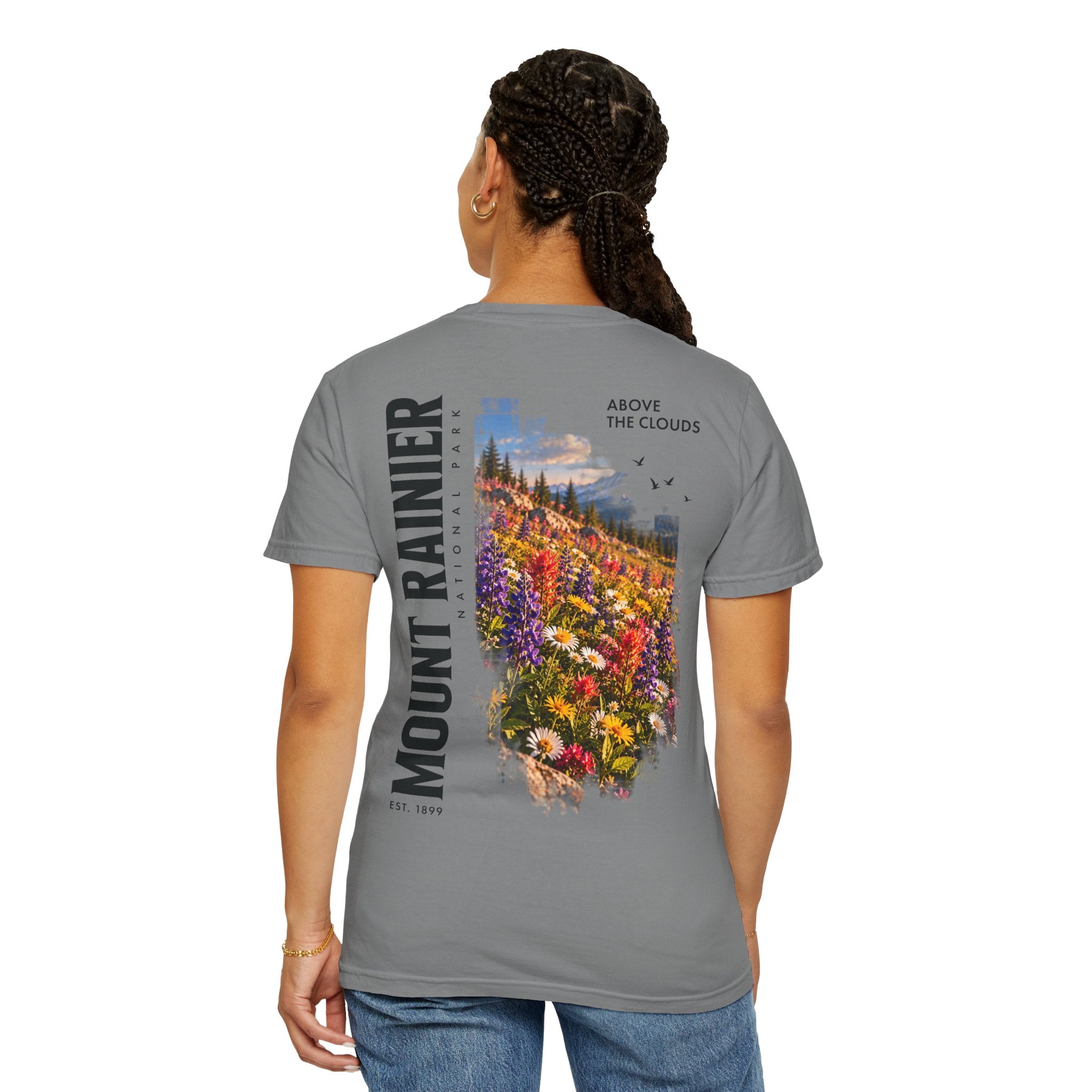 Mount Rainier National Park – Wildflower Meadow Graphic T-Shirt