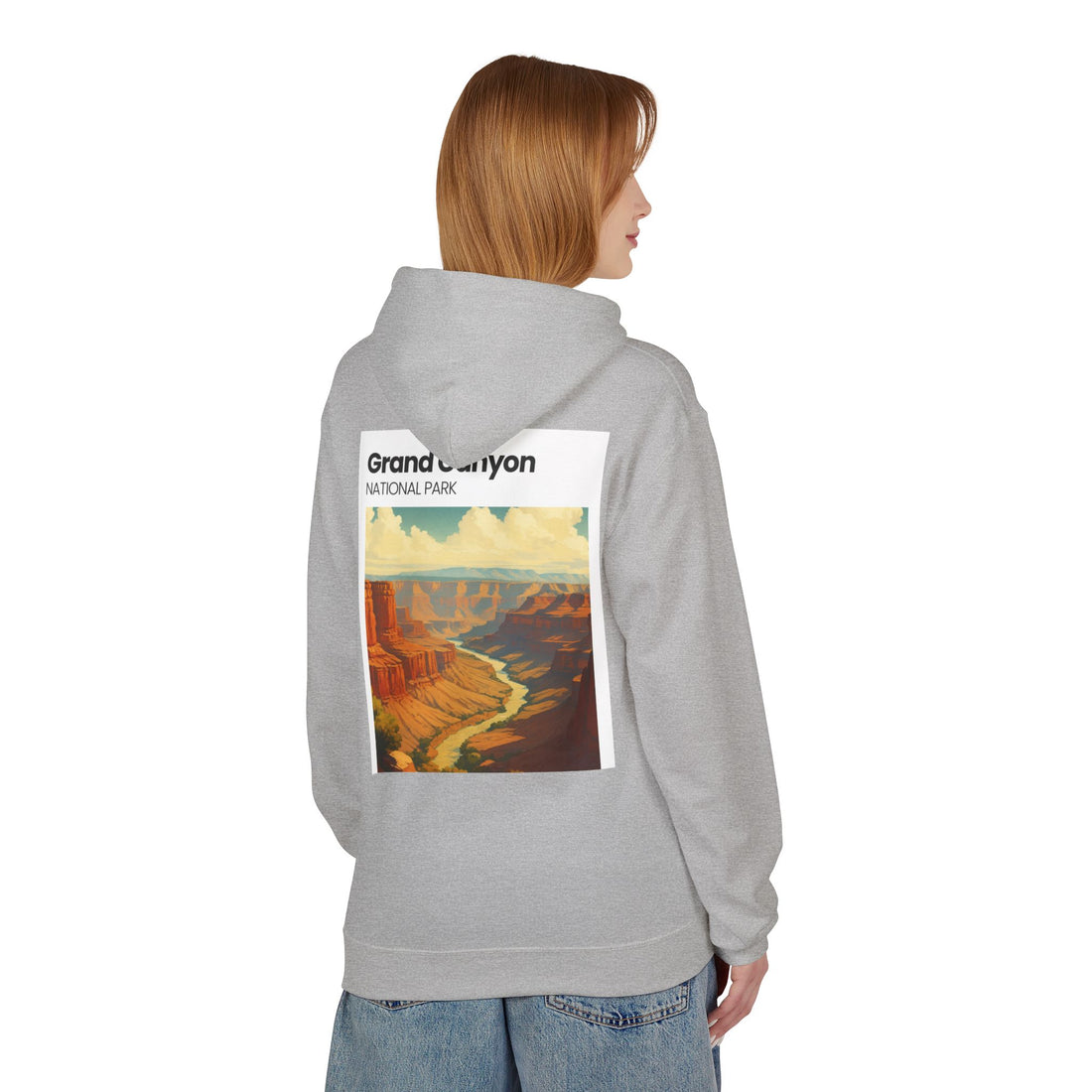 Grand Canyon Vintage Poster Hoodie | National Park Canyon Art